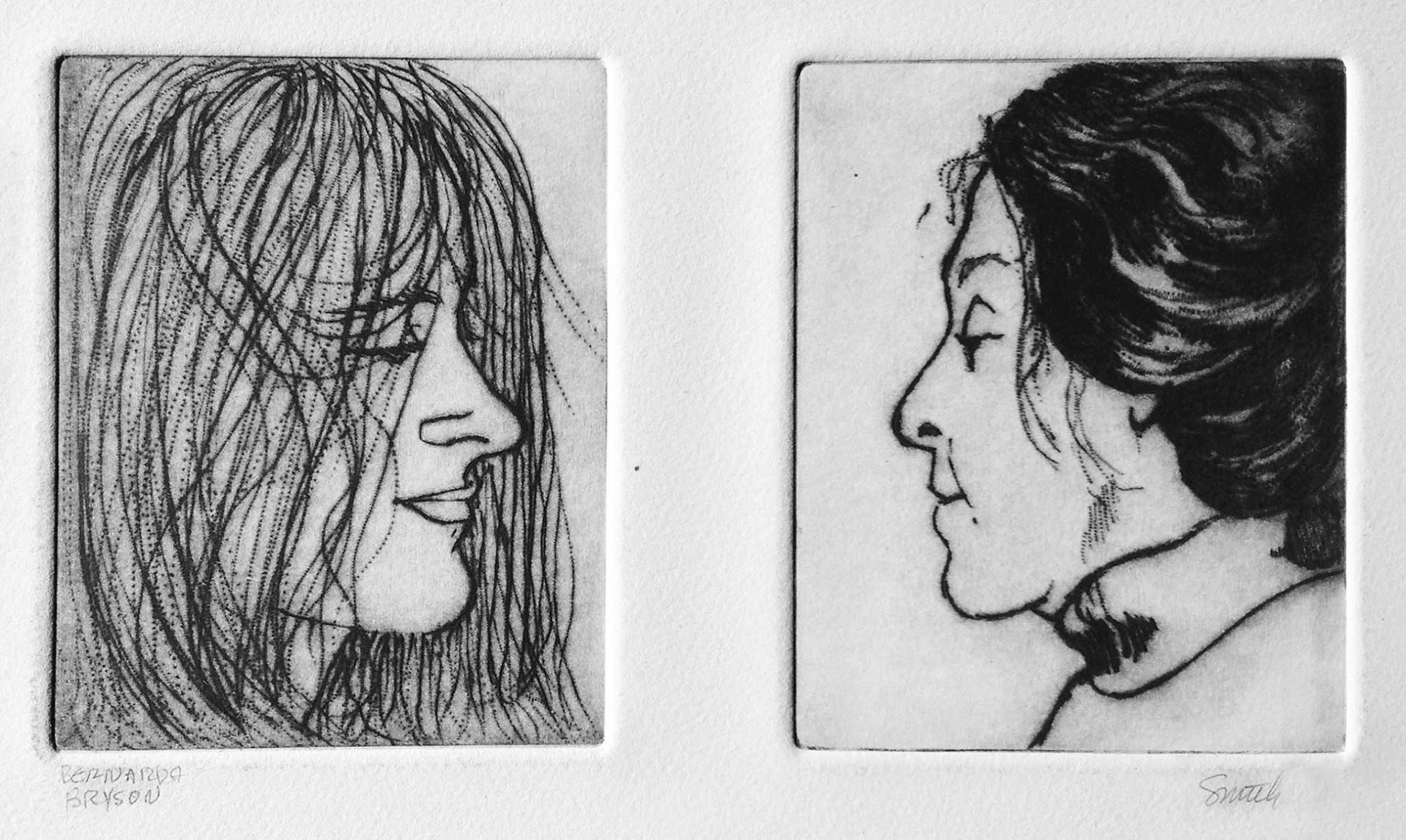 Me (left) with Bernarda Bryson Shahn