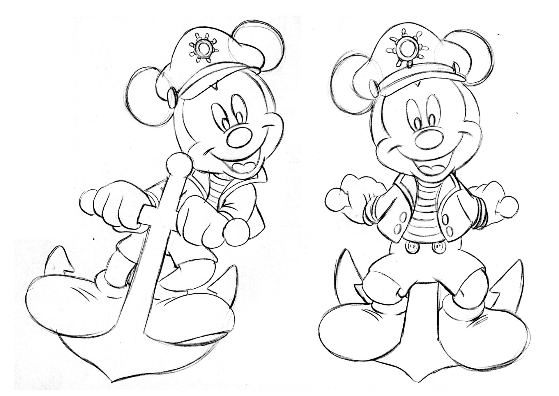 Concept development using Mickey's approved parade costume