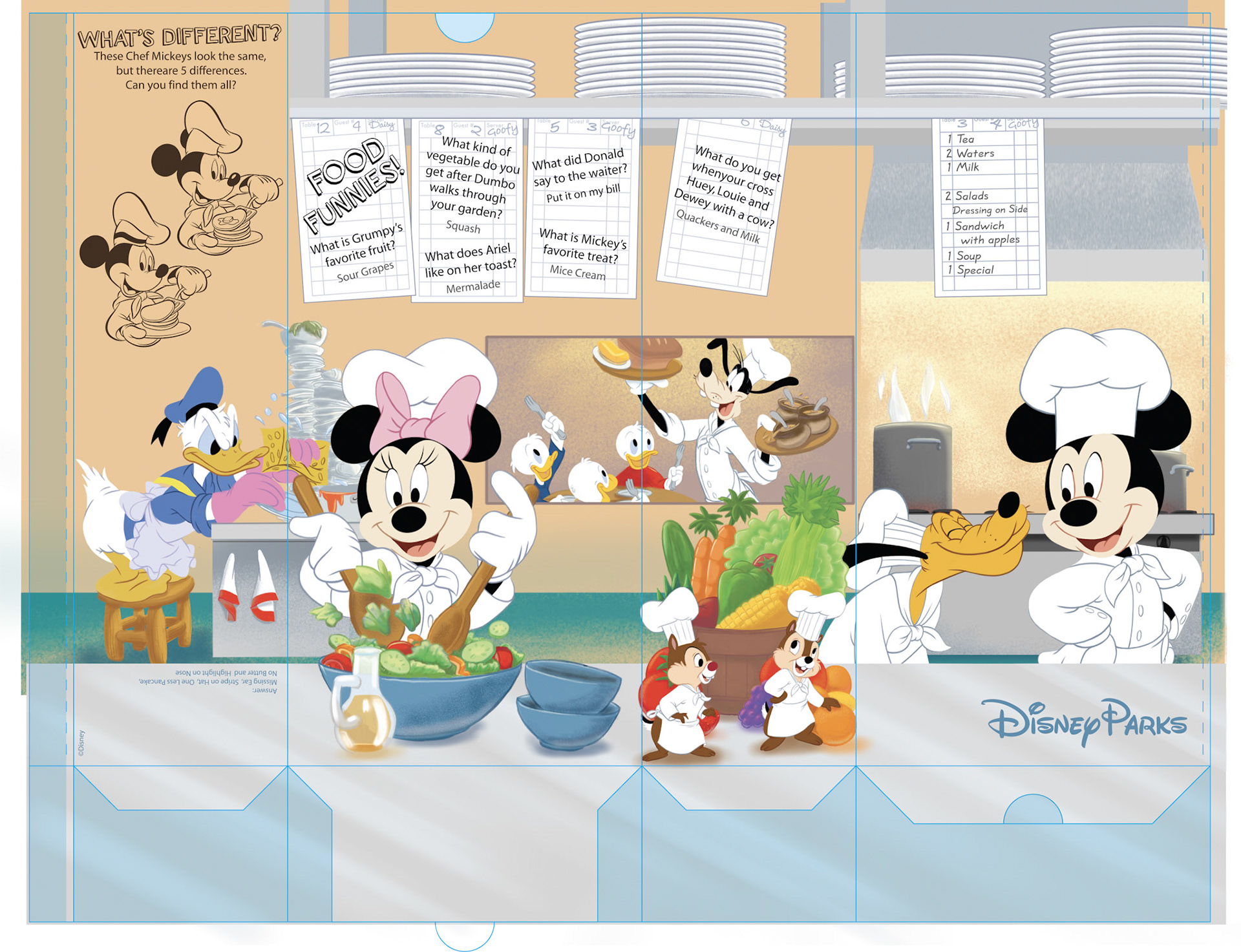 Design for child fast food meal bag