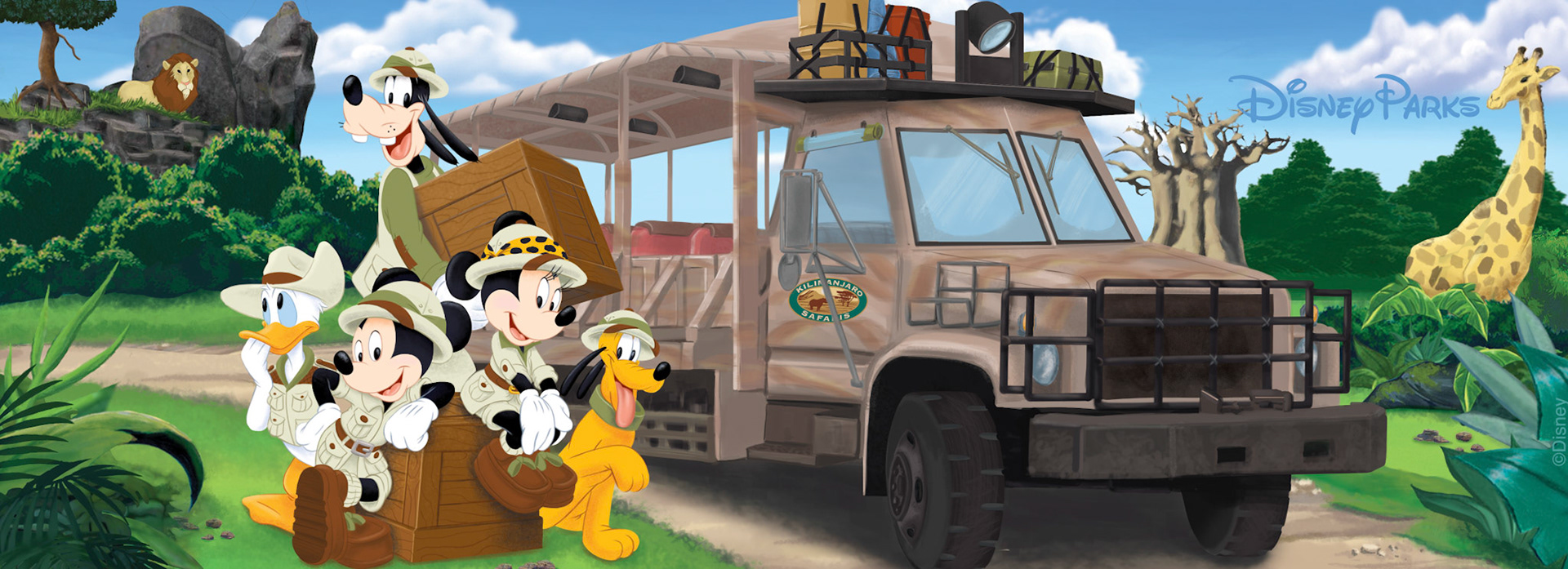 It seems Donald is the only one concerned about the lion lurking in in the background.