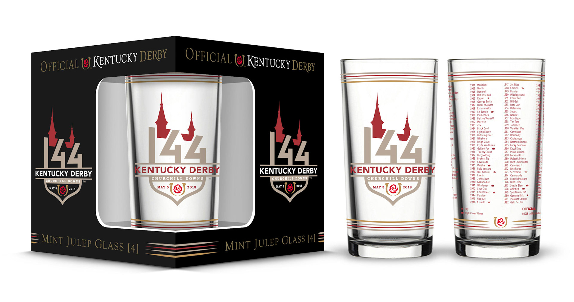 Kentucky Derby Official Glass Design and Packaging