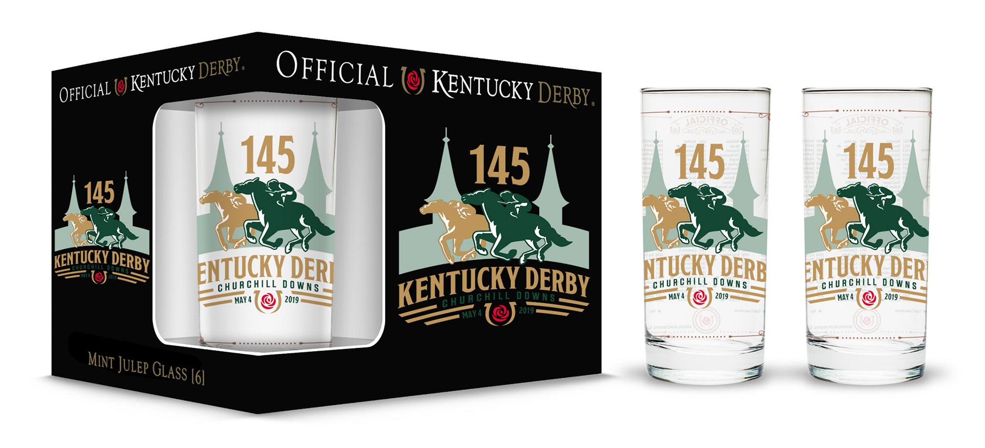Kentucky Derby Official Glass Design and Packaging