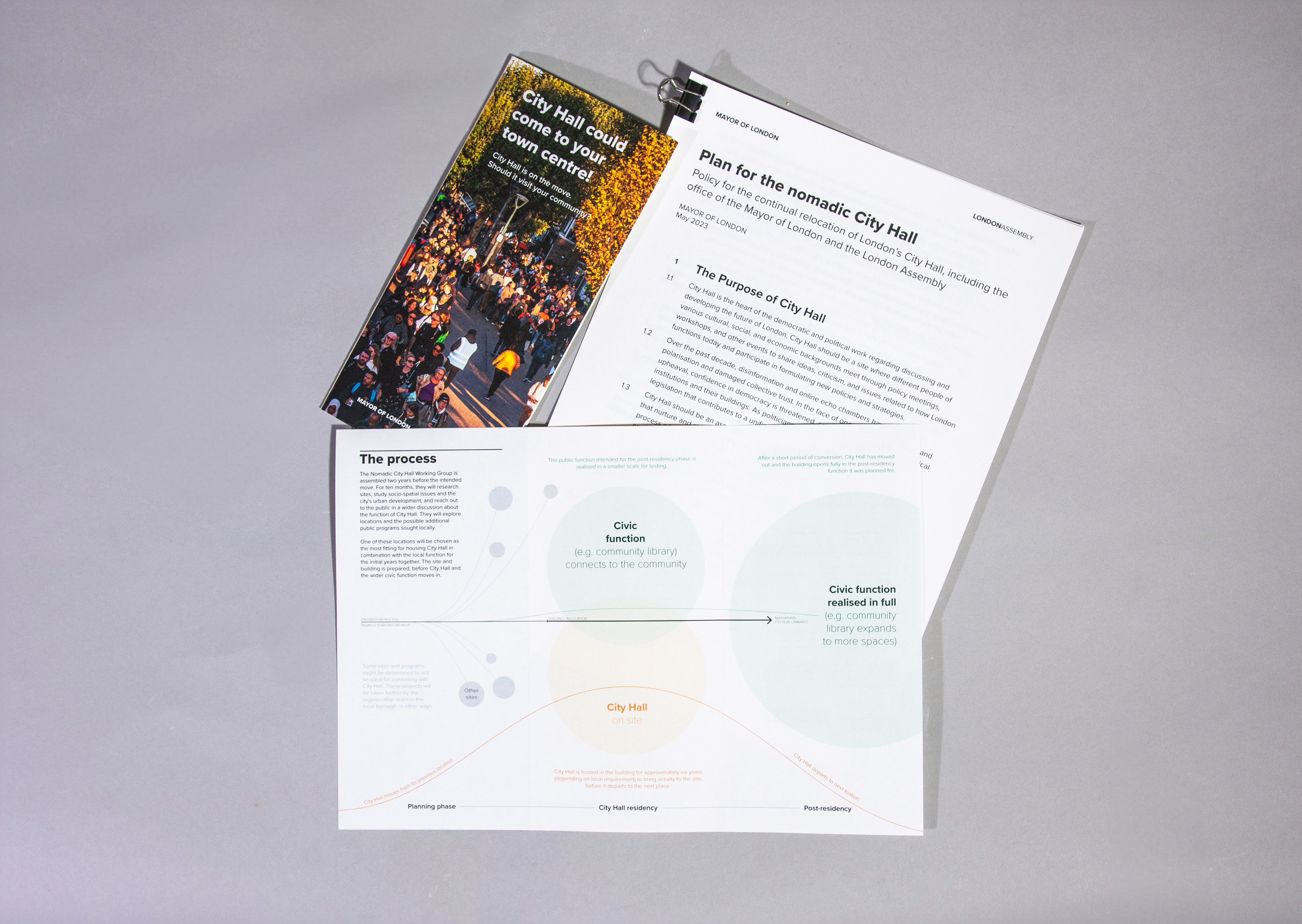 PR package including mock GLA policy document