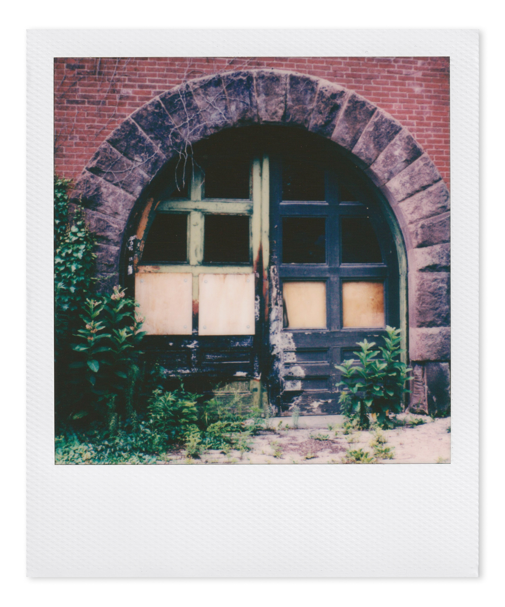 old firehouse door on Woodland Street