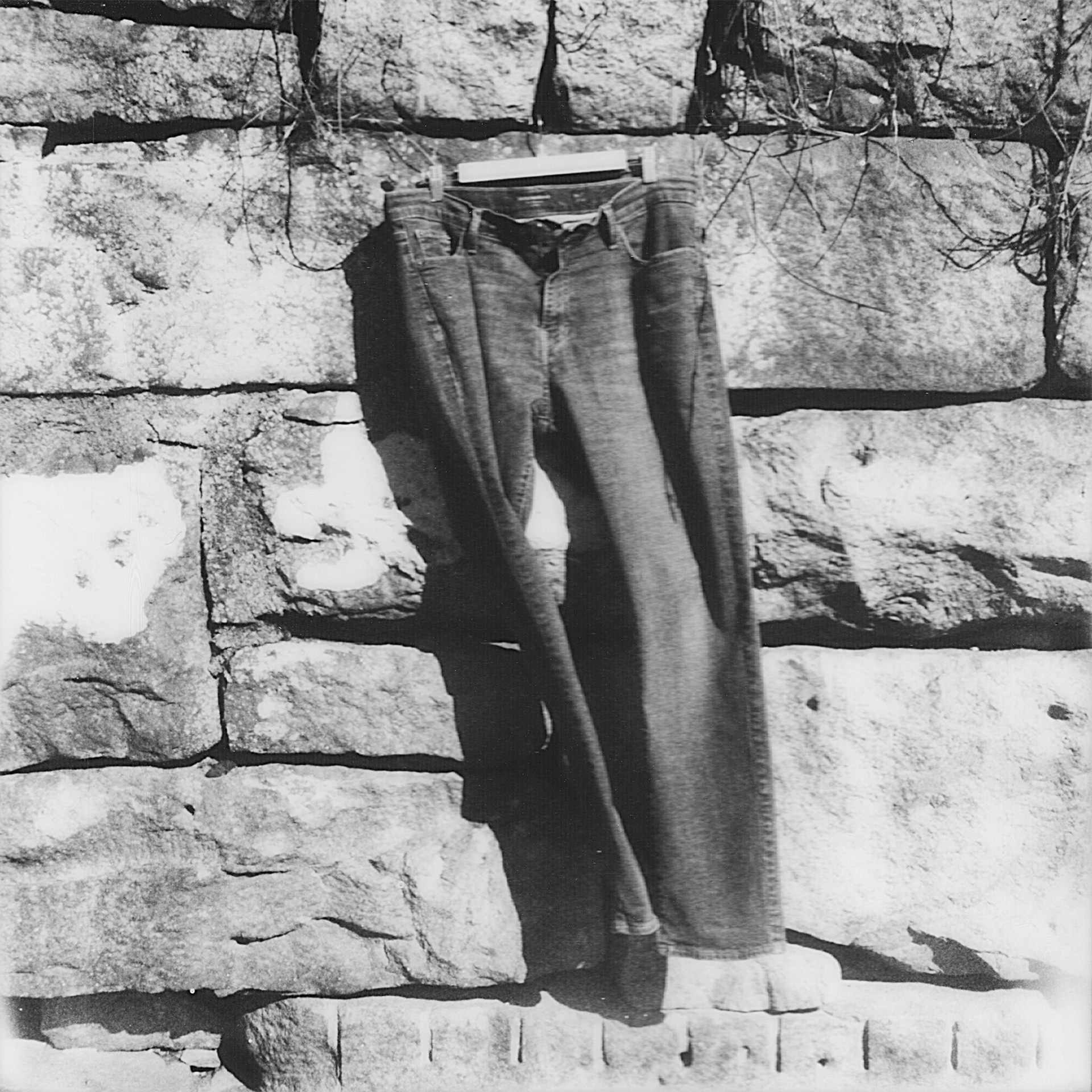 February 11th, jeans, stone wall