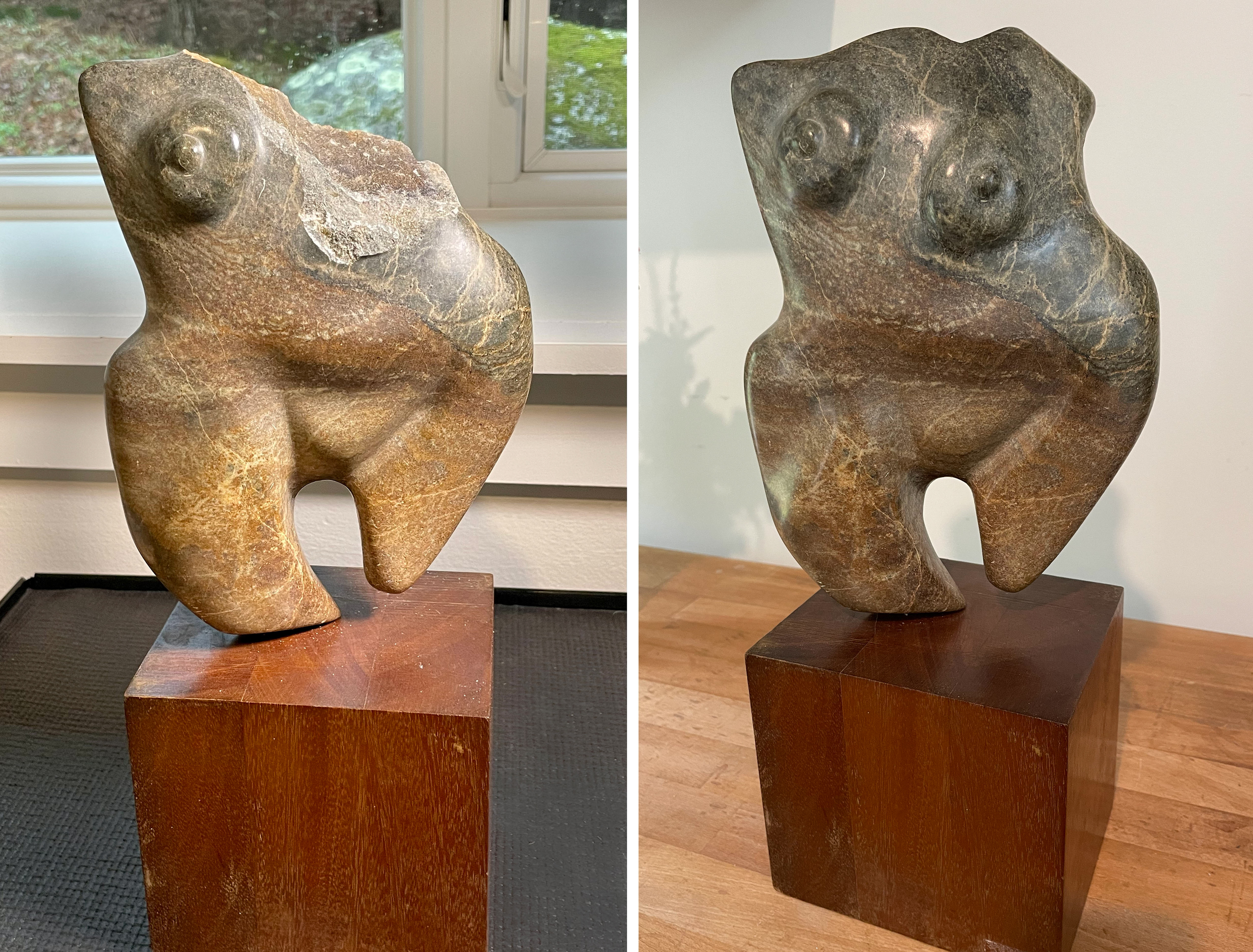 soapstone sculpture repaired