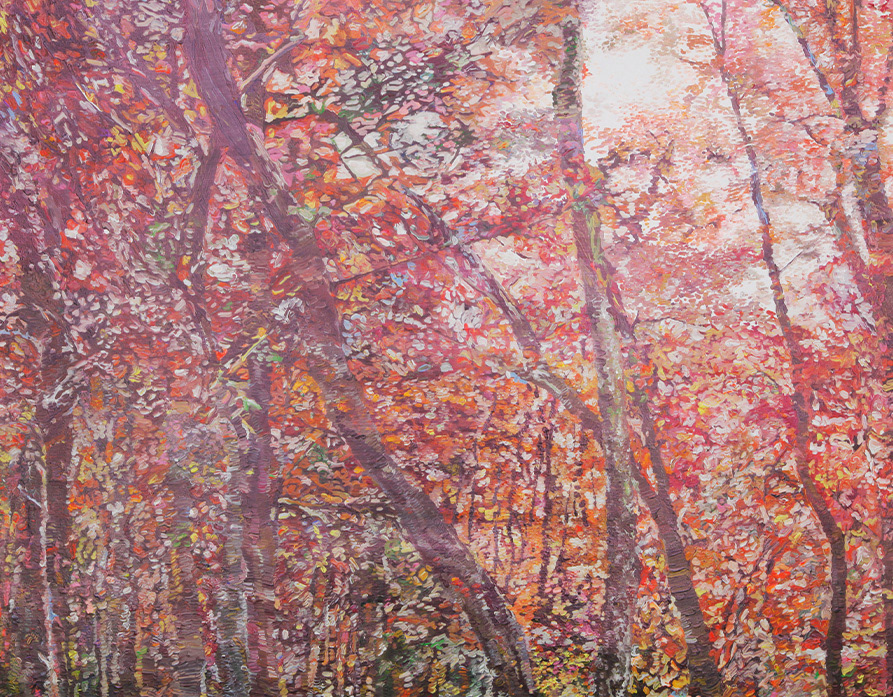 Breath of the forest#2 Acrylic on canvas h 911×w 1168 mm