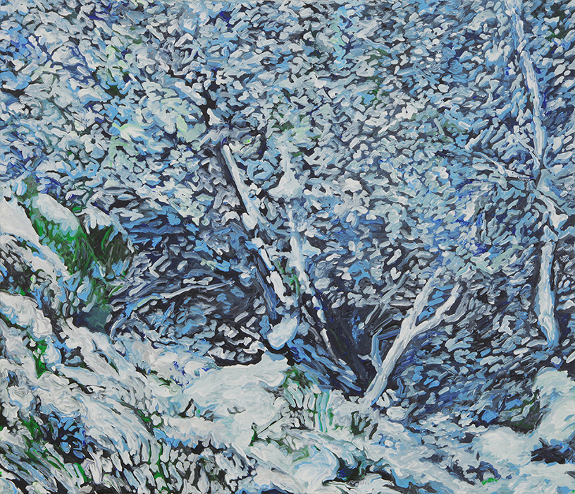 Scene#03 snow Acrylic on canvas h 456×w 531 mm
