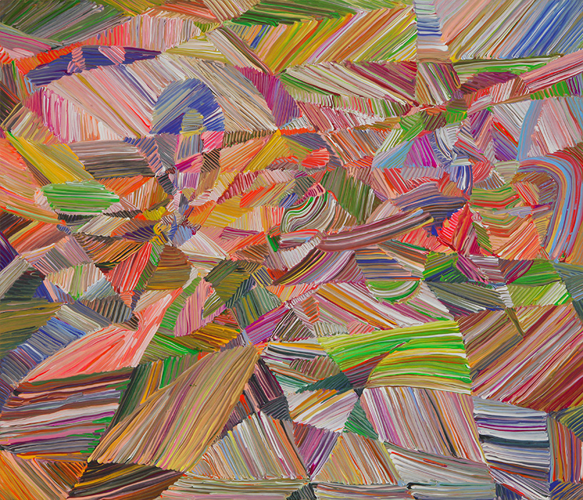 Overlap#02 Acrylic on canvas h 455×w 530 mm