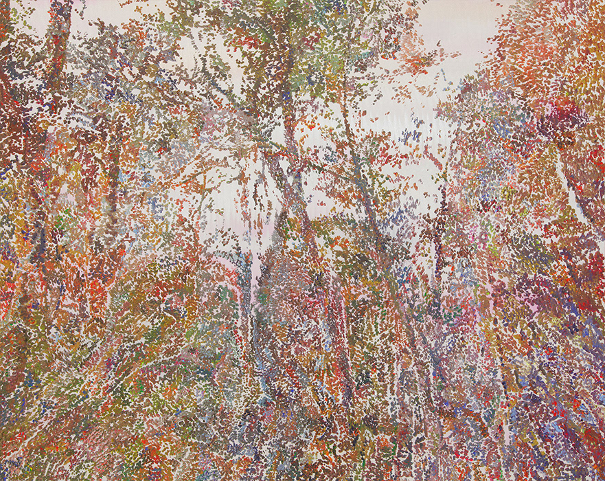 in tha forest Acrylic on canvas h 727×w 910 mm