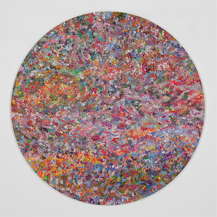 Rings Acrylic on canvas Φ 728 mm