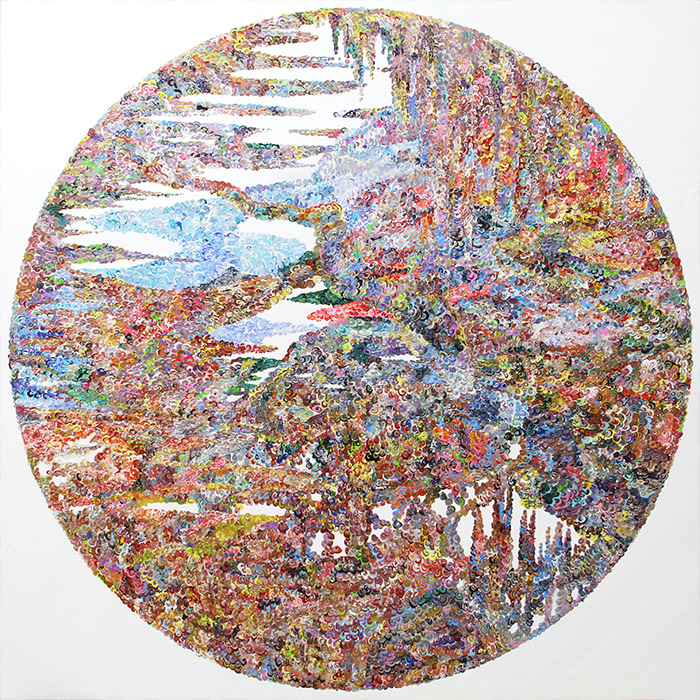 円環 Acrylic on panel h 910×w 910 mm
