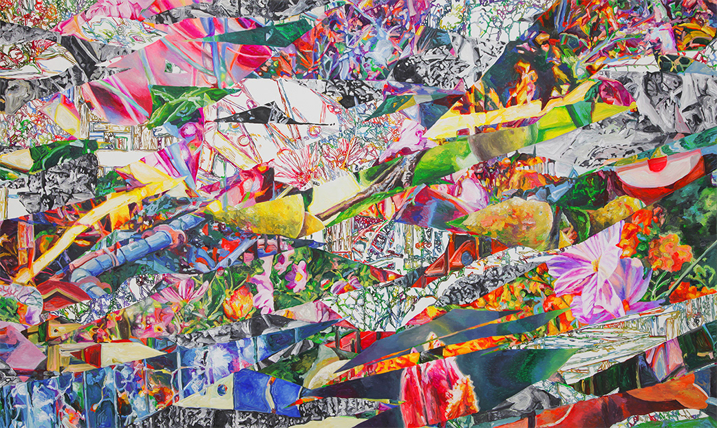 Multiple Locations#6 Acrylic on canvas h 971×w 1621 mm