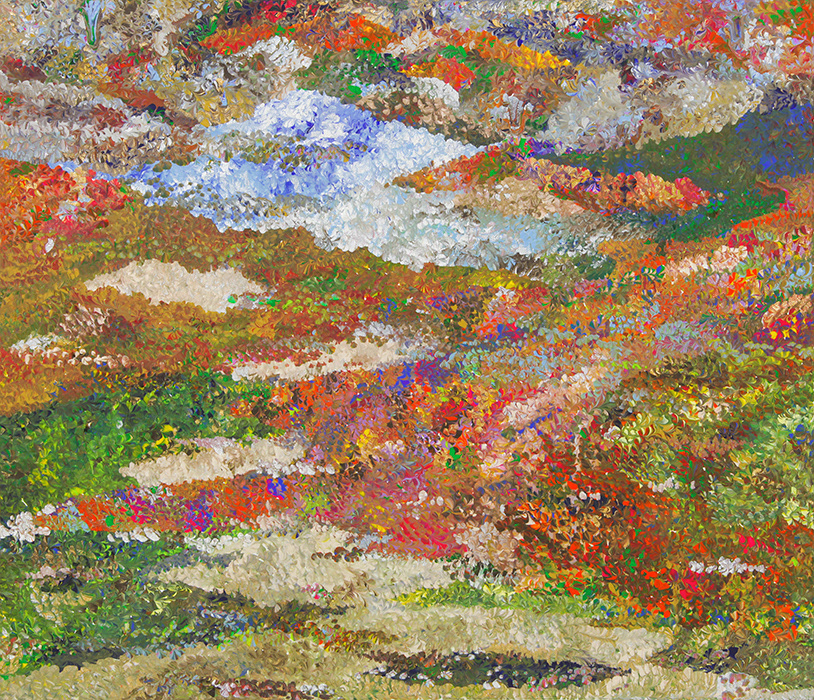 Multiple Landscapes#1 Acrylic on canvas h 455×w 530 mm