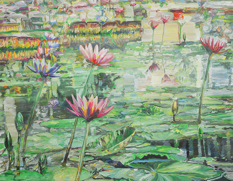 Lotus#1 Acrylic on canvas h 911×w 1168 mm