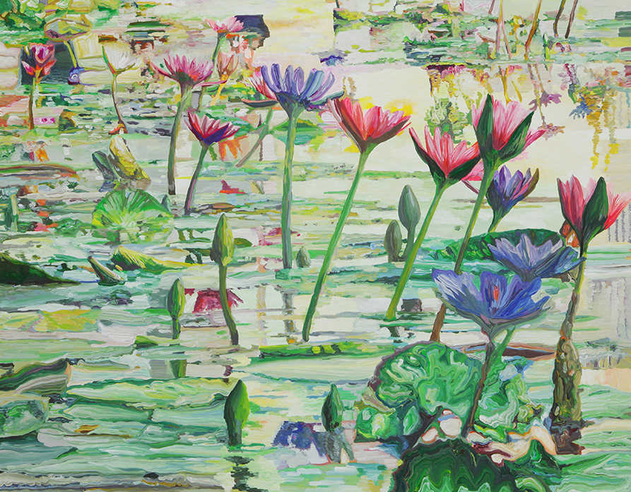 Lotus#2 Acrylic on canvas h 911×w 1168 mm