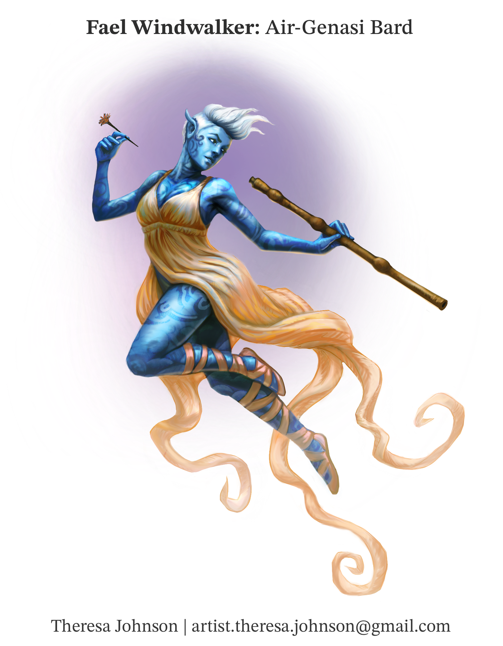 Air Genasi Character Design