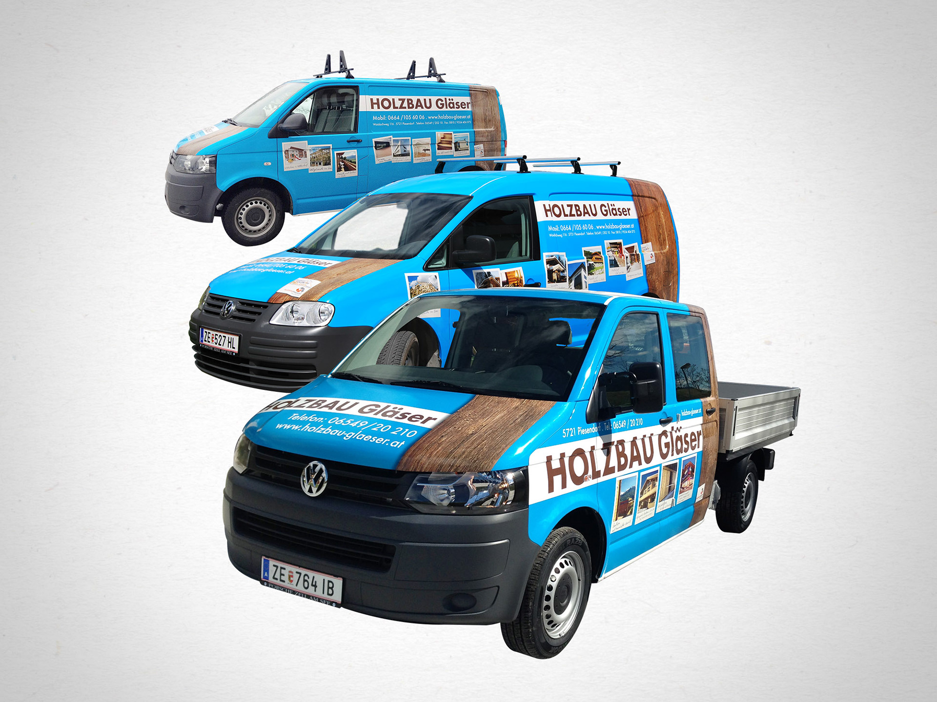 Autobeschriftung - Holzbau Gläser Piesendorf