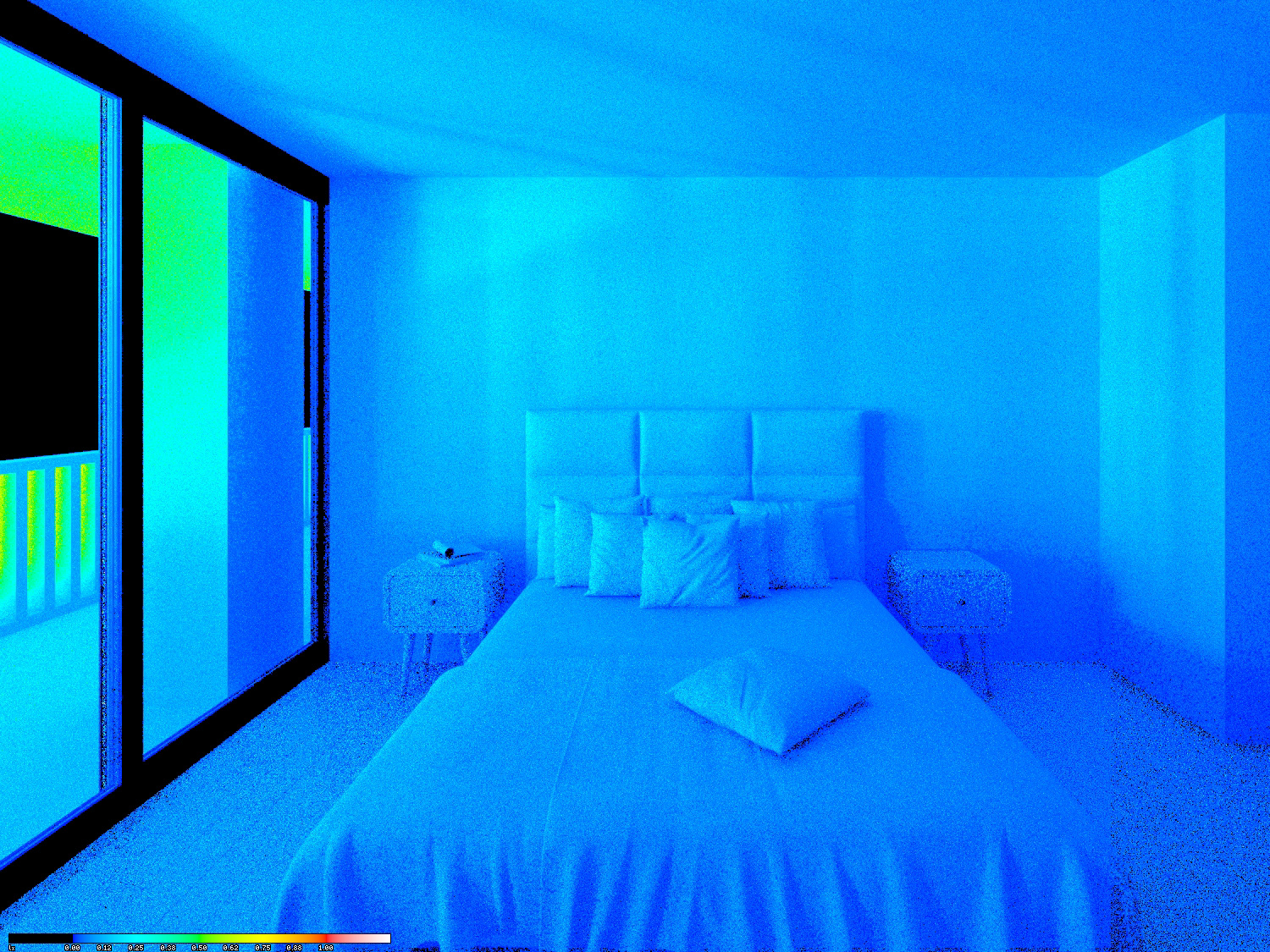 View 05 | Existing Illuminance (0.0 - 1.0 lux)
