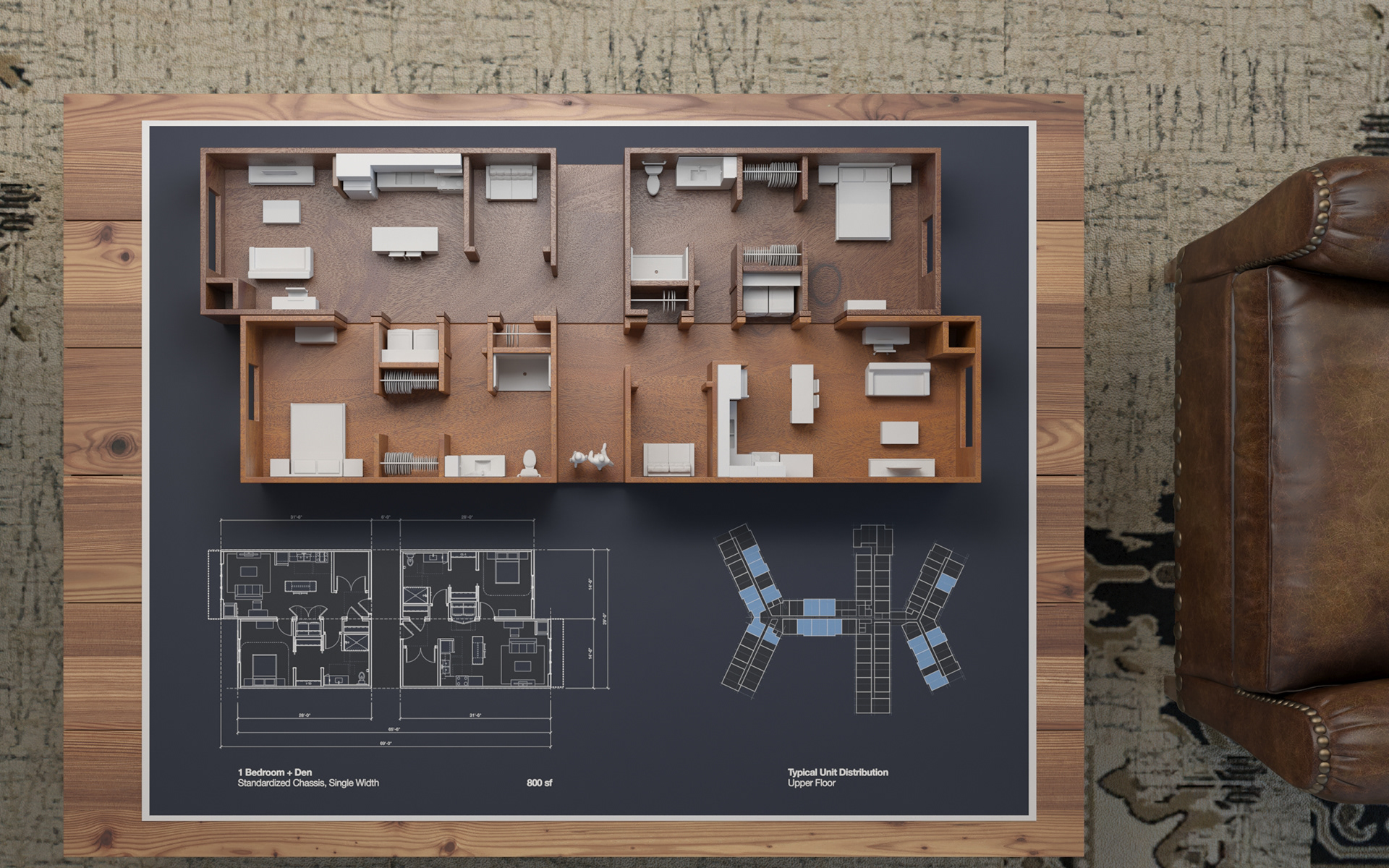 1-Bed + Den Unit