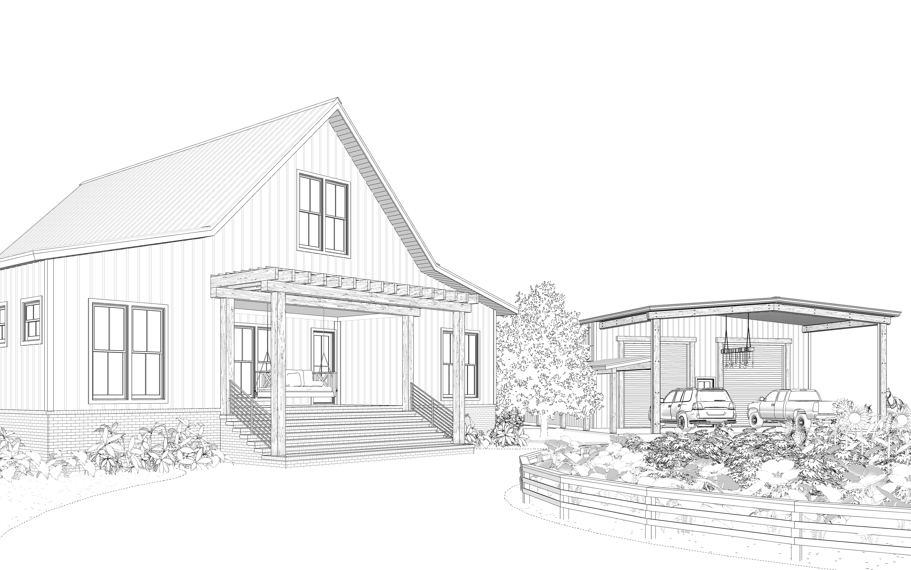 B: FLITCH POST & BEAM STRUCTURE
