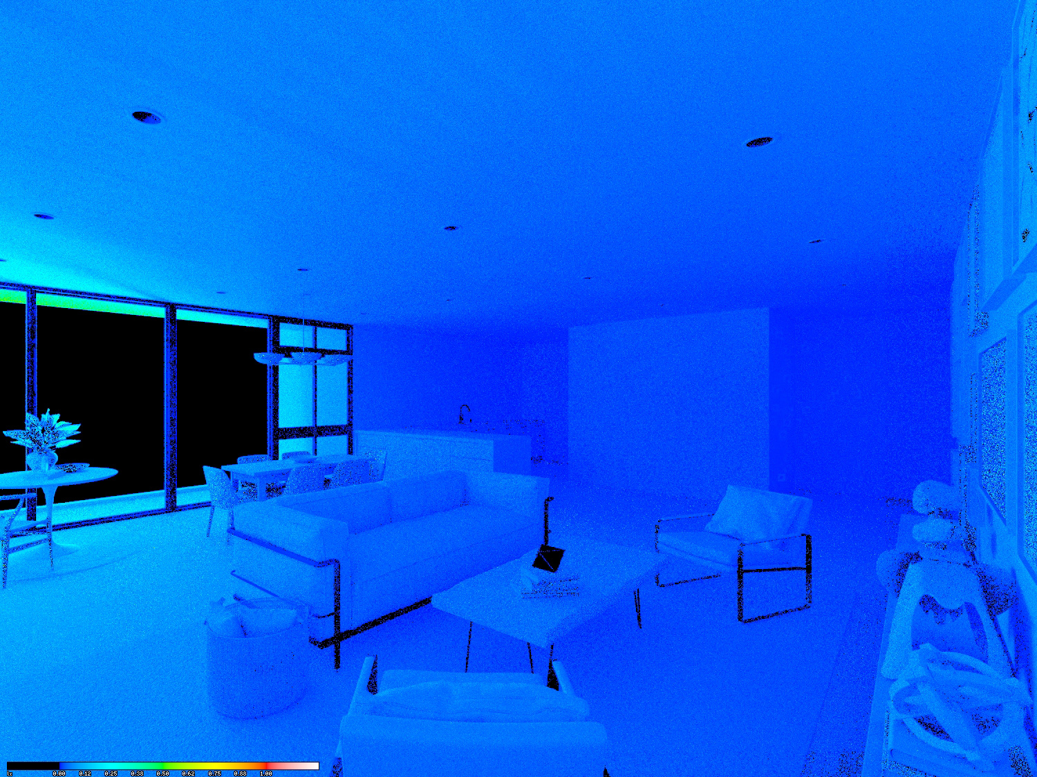 View 01 | Existing Illuminance (0.0 - 1.0 lux)
