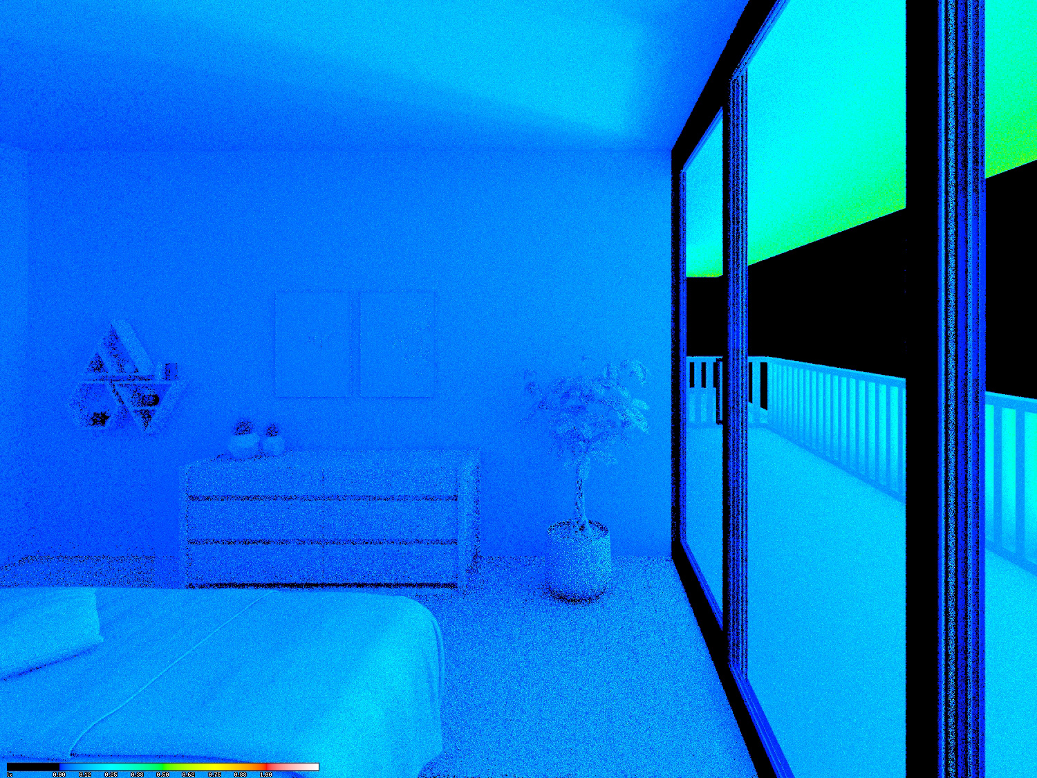View 04 | Existing Illuminance (0.0 - 1.0 lux)