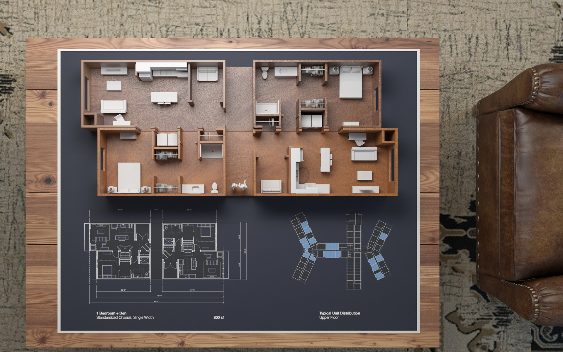 1 Bedroom Unit with Den