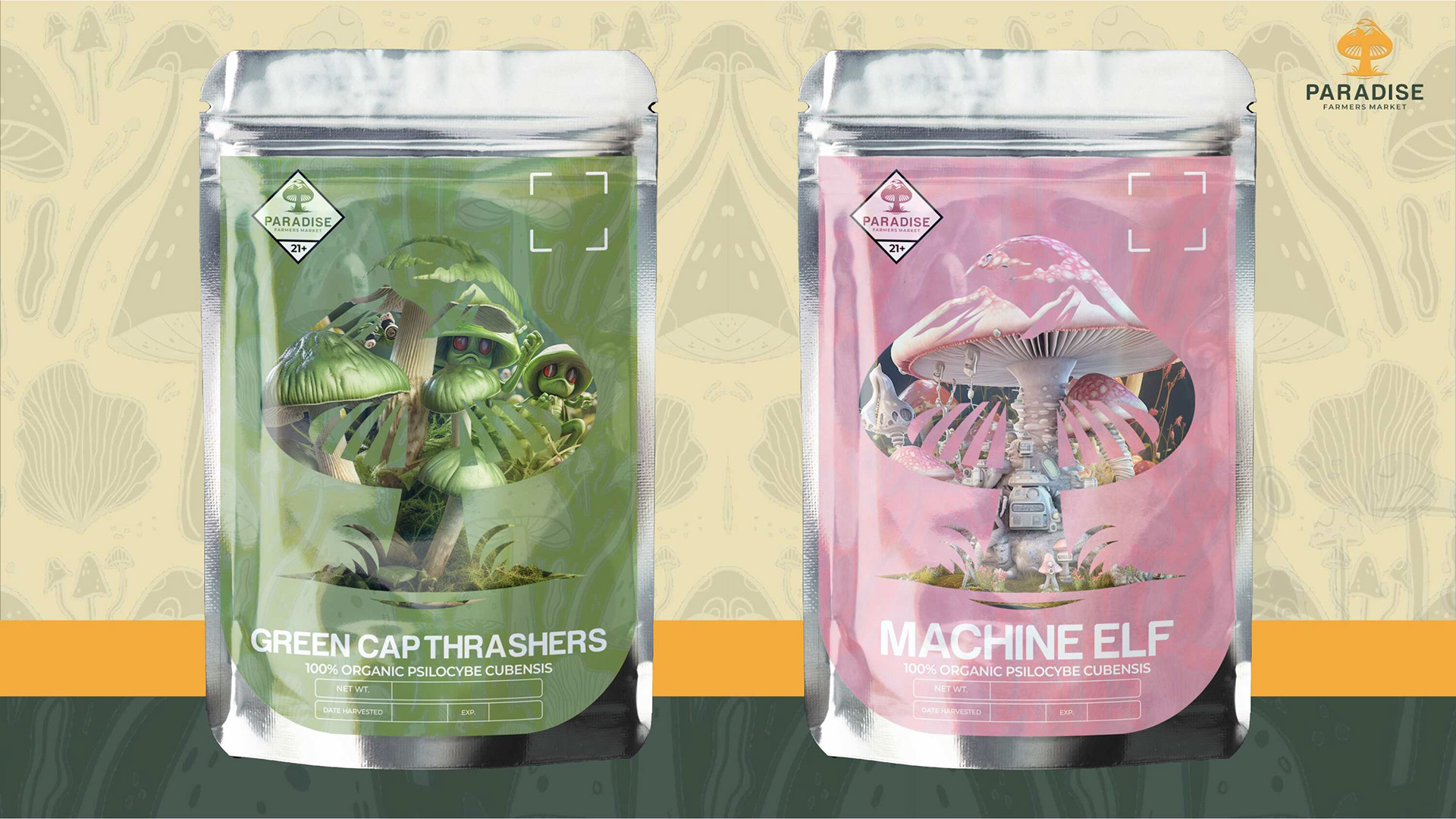 "GREEN CAP THRASHERS" & "MACHINE ELF"