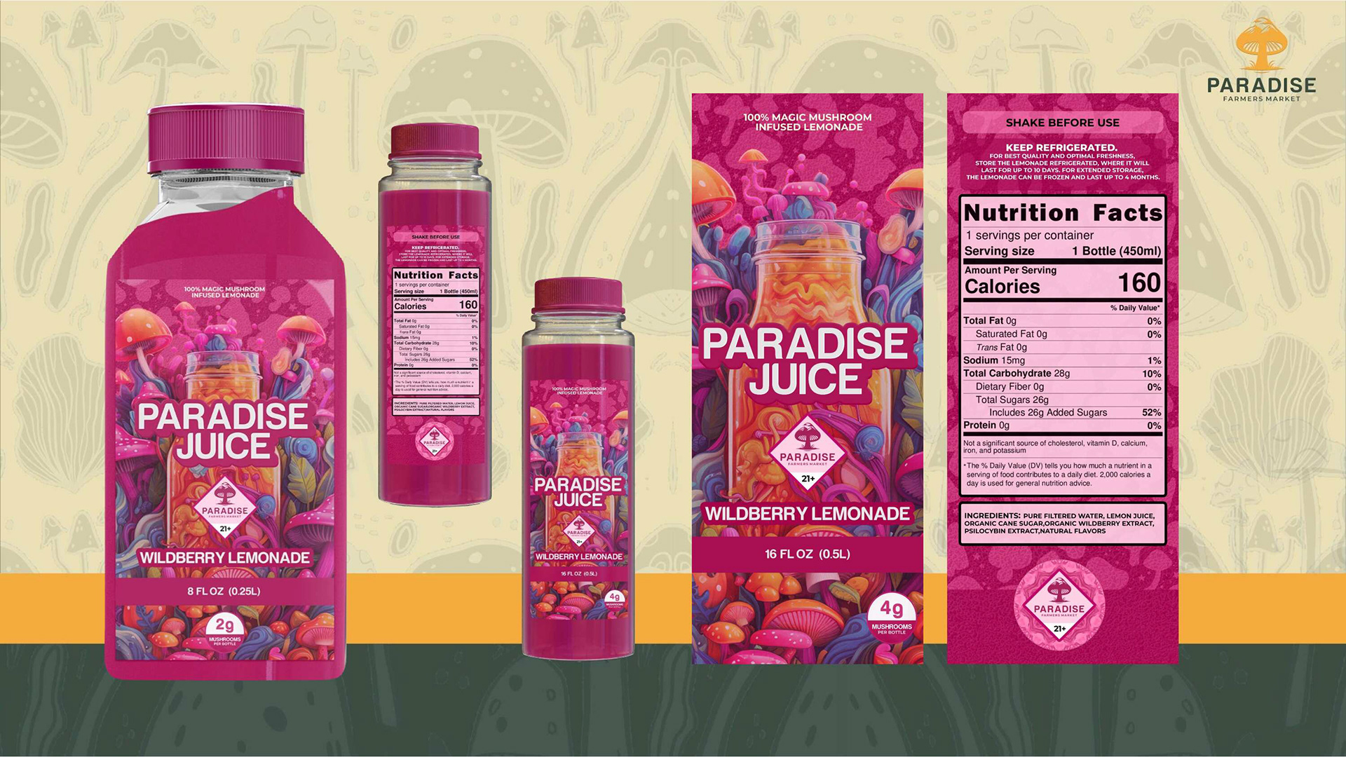 "WILDBERRY LEMONADE" PARADISE JUICE DESIGNS