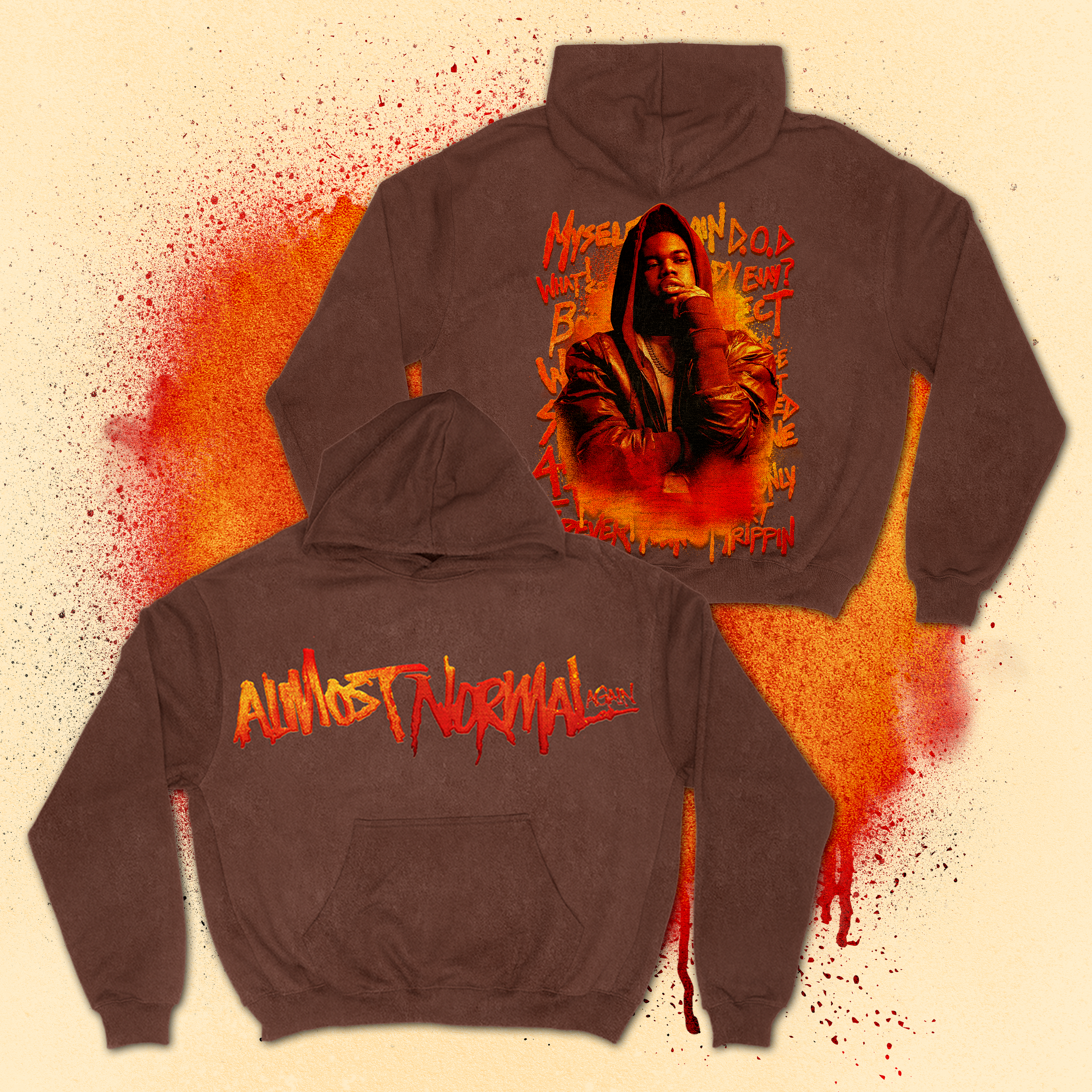 ALMOST NORMAL AGAIN HOODIE