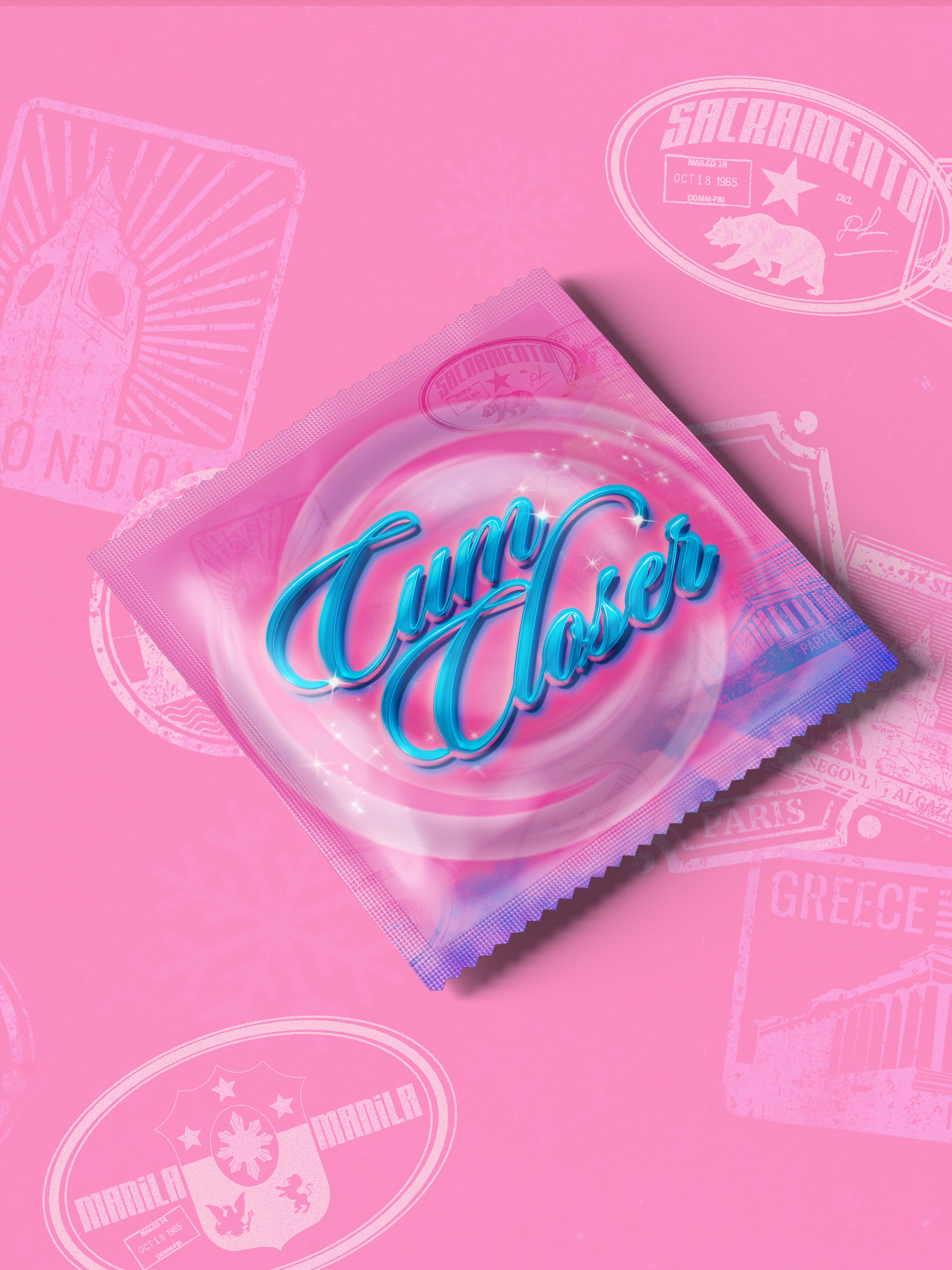 CUM "CLOSER" CONDOM DESIGN