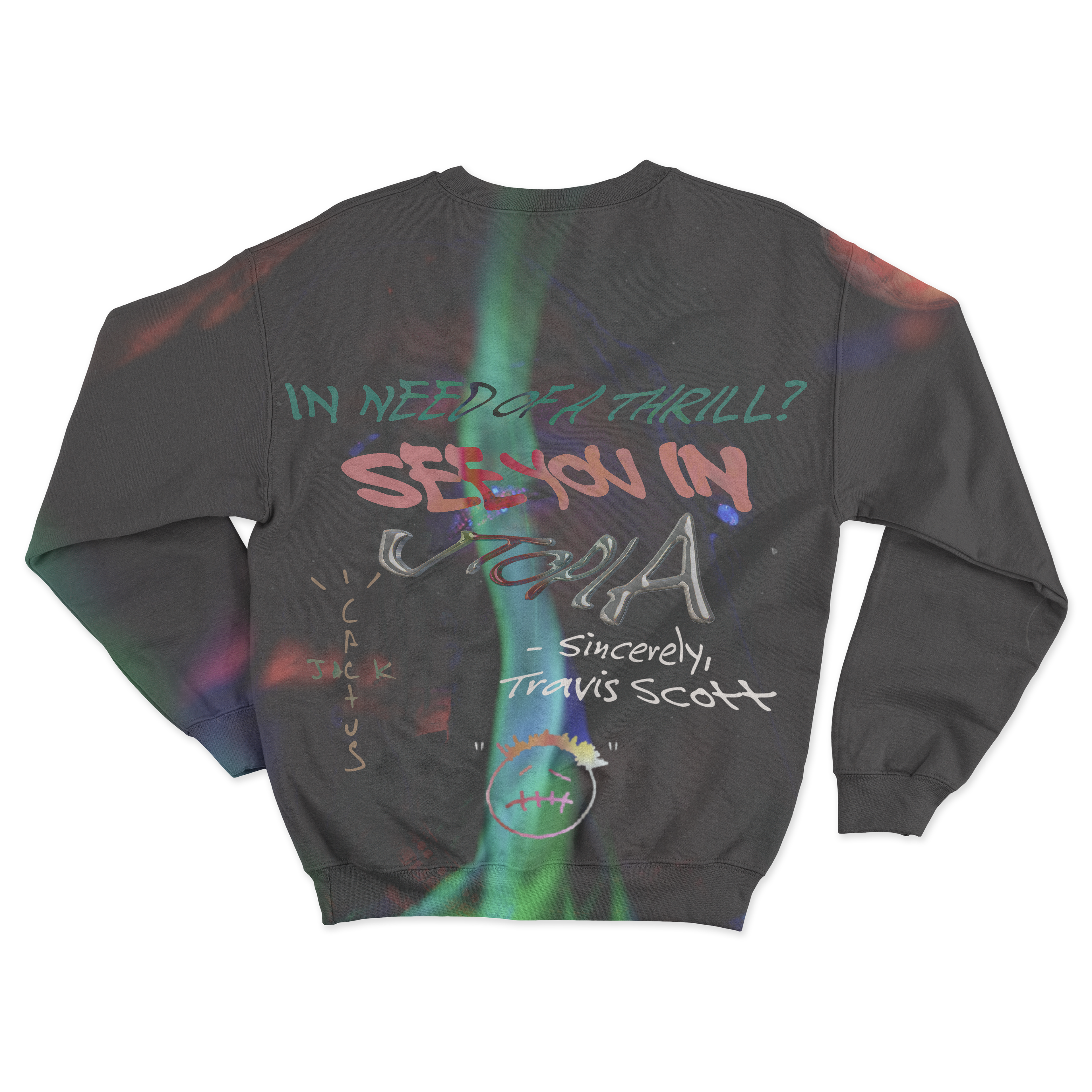 "SPACE BURN" CREWNECK BACK