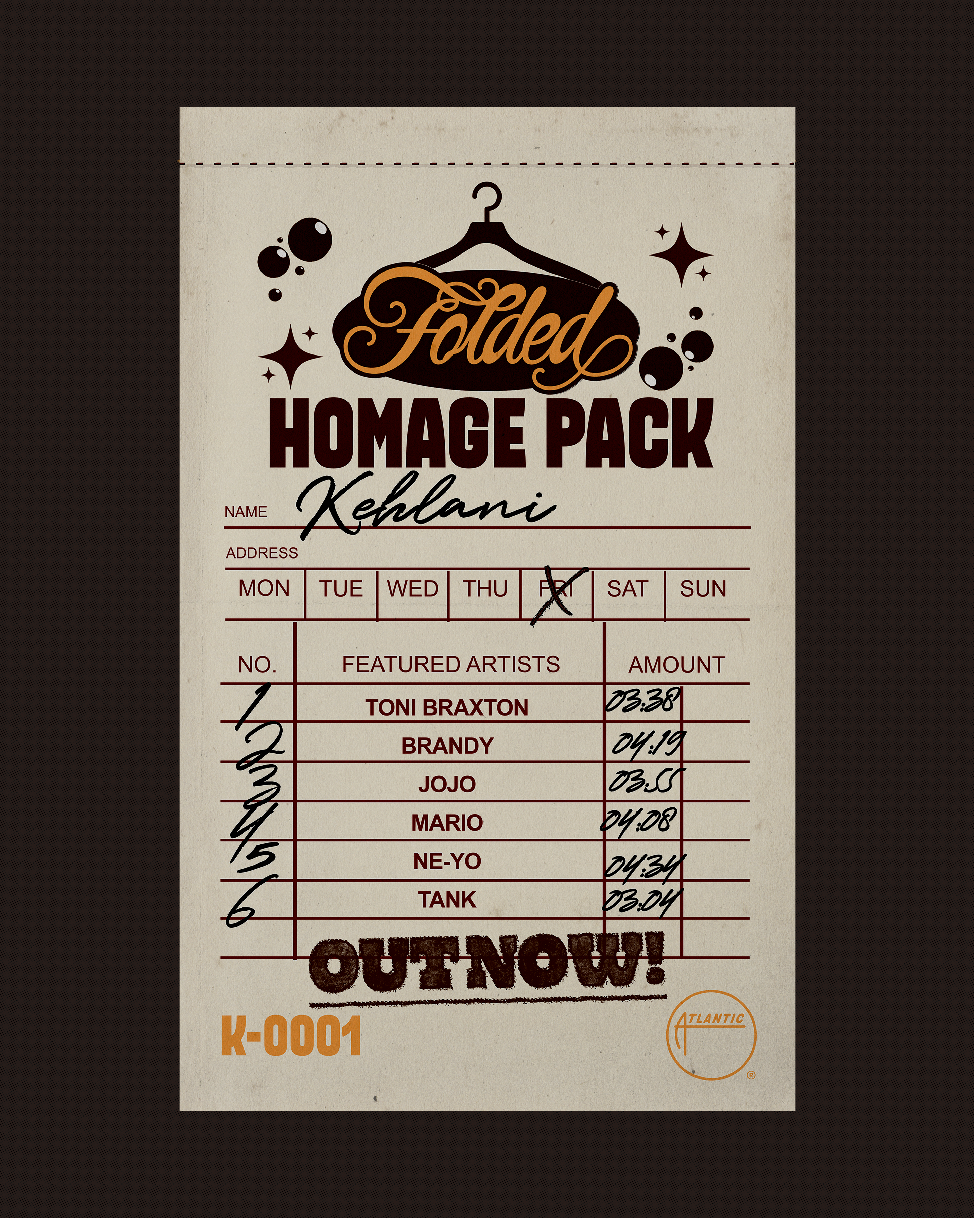 DRY CLEANER RECEIPT DESIGN