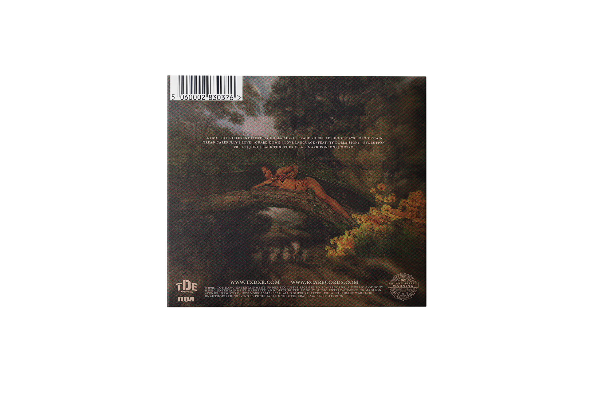 CD DIGIPACK BACK COVER