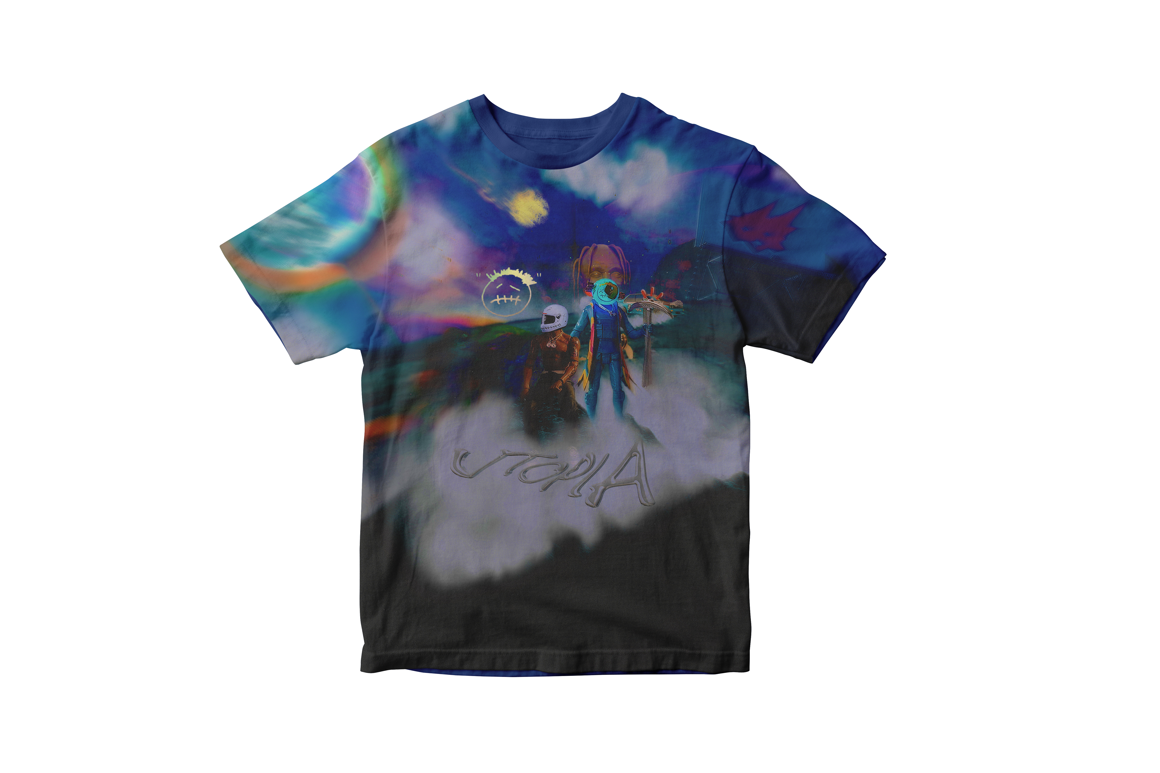 Utopia Flip Merch T Shirt Travis Scott Utopia Album Merch Travis Scott Tour  2023 Utopia Tour Travis Scott Tour 2023 Usa New - Revetee