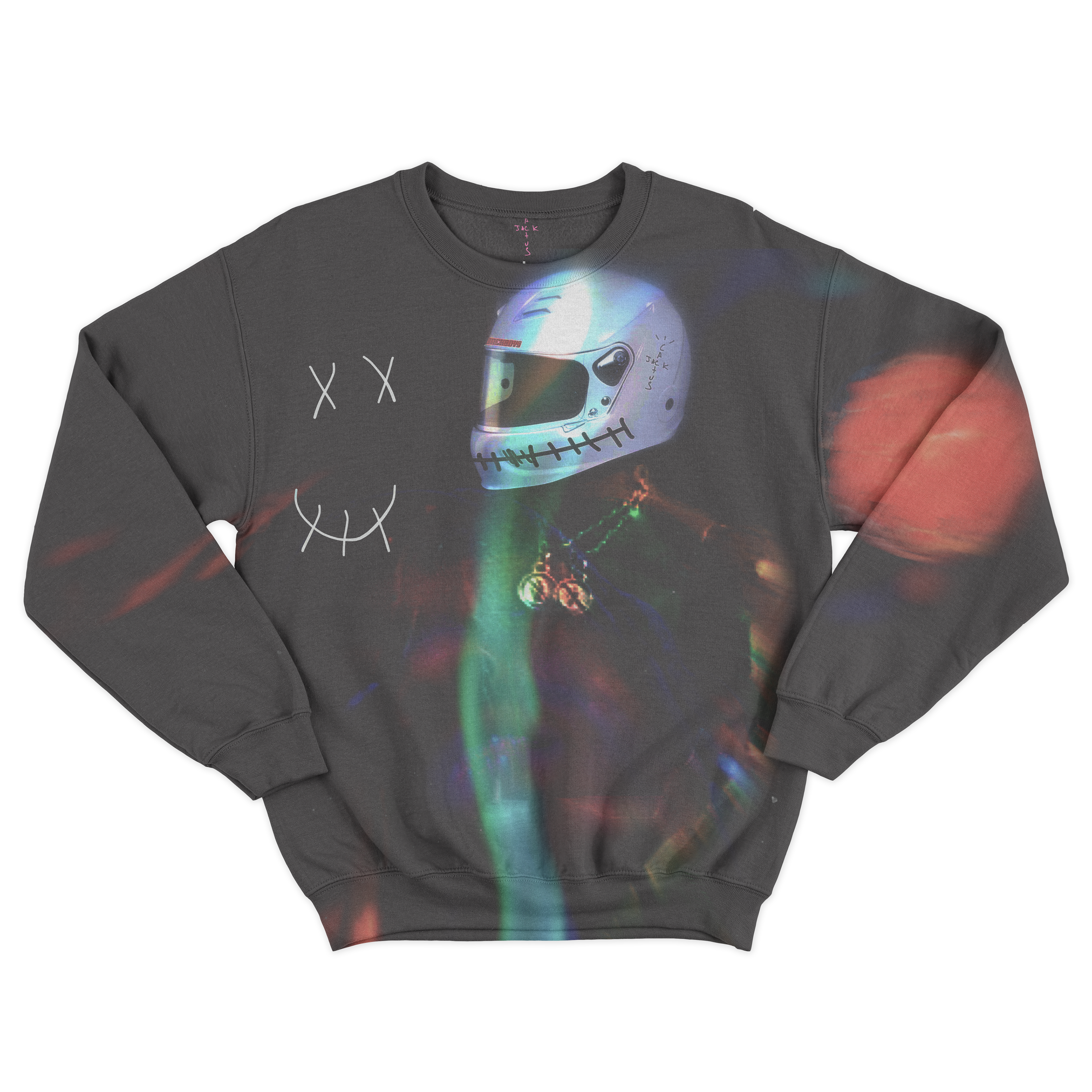 "SPACE BURN" CREWNECK FRONT