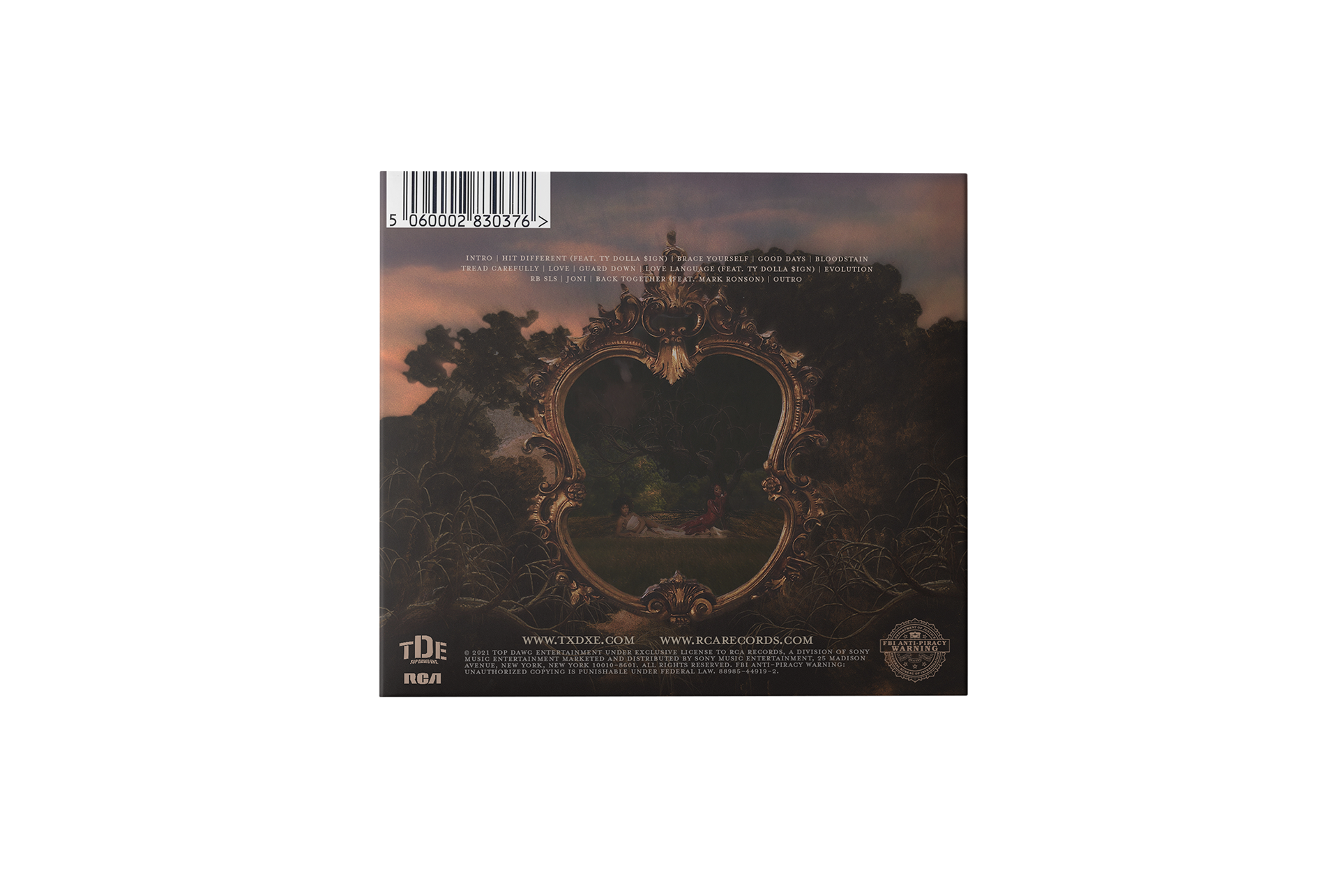 CD DIGIPACK BACK COVER
