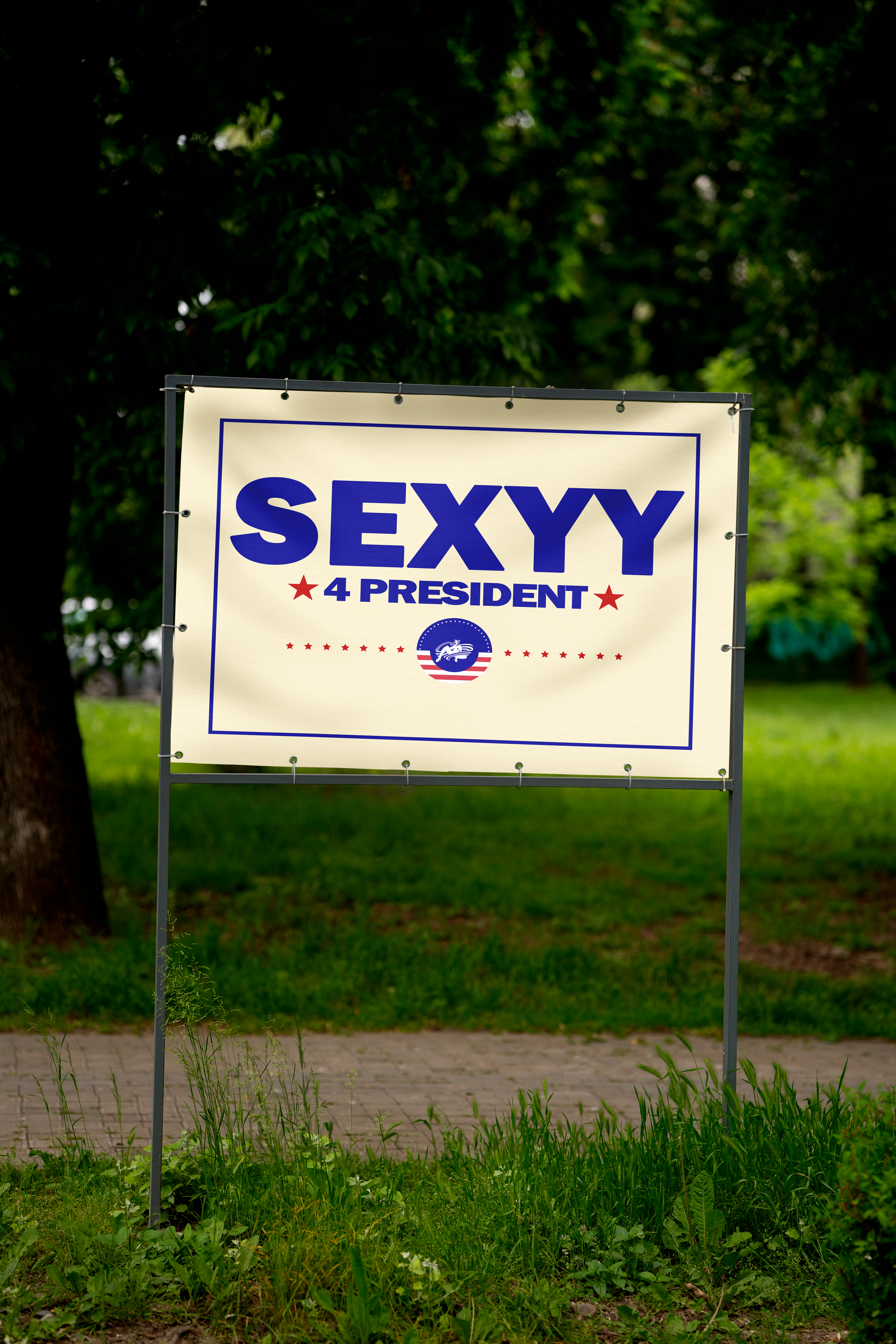 sexyy 4 president yard sign