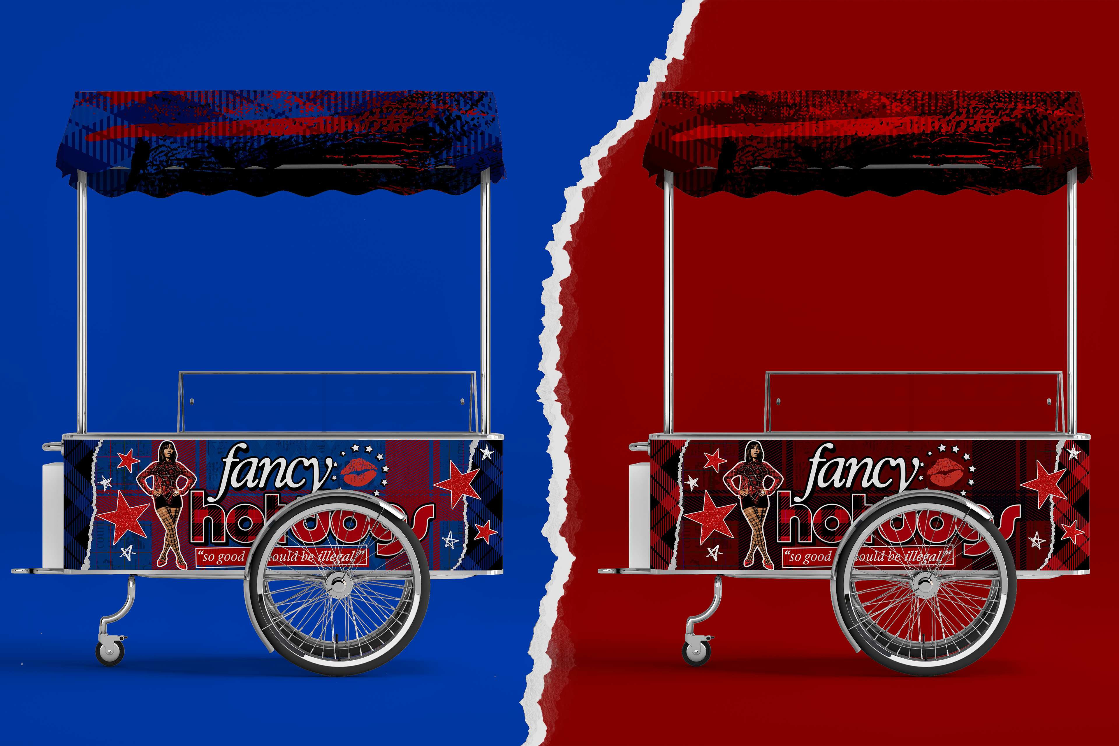 HOT DOG TROLLEY MOCKUP