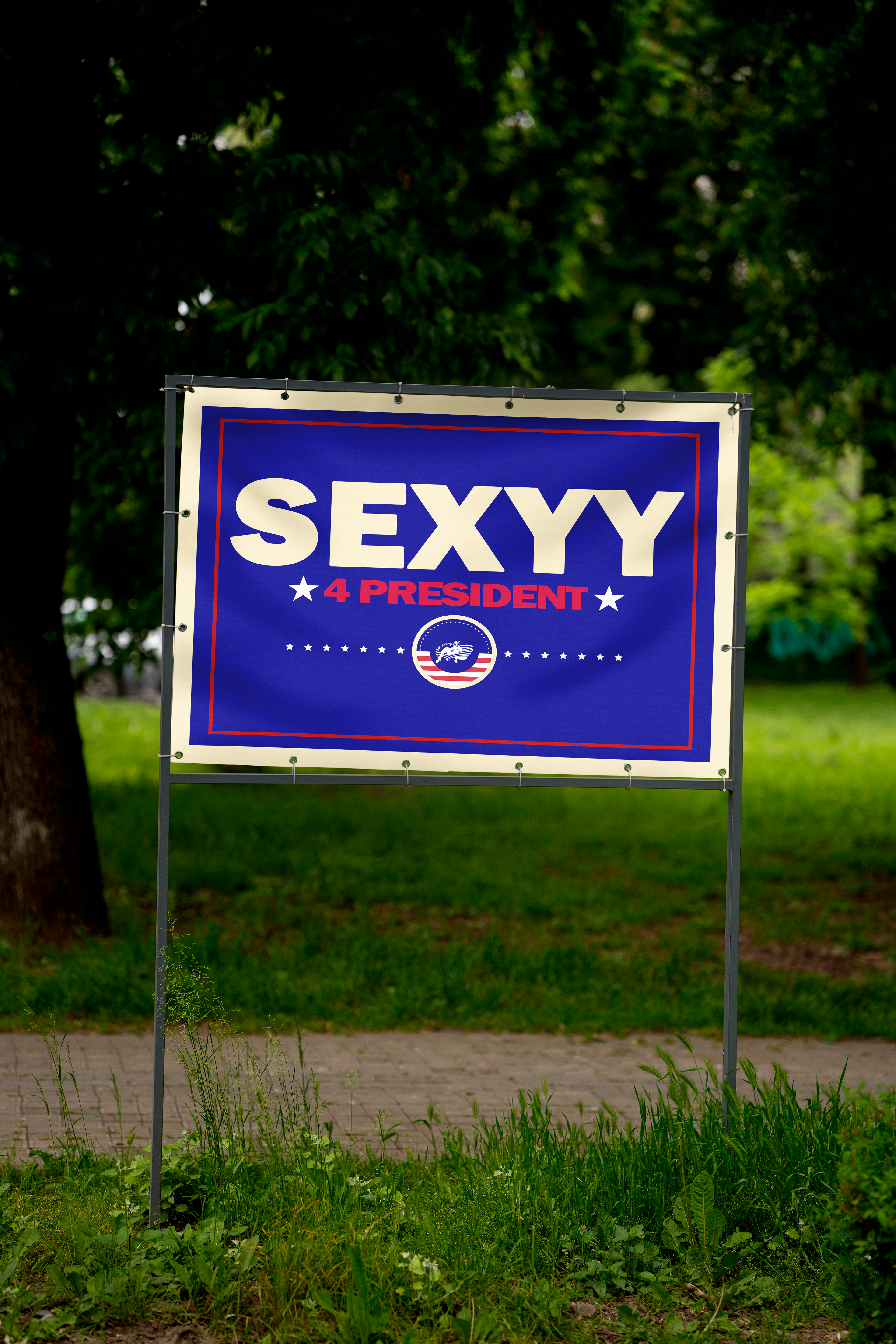 sexyy 4 president yard sign