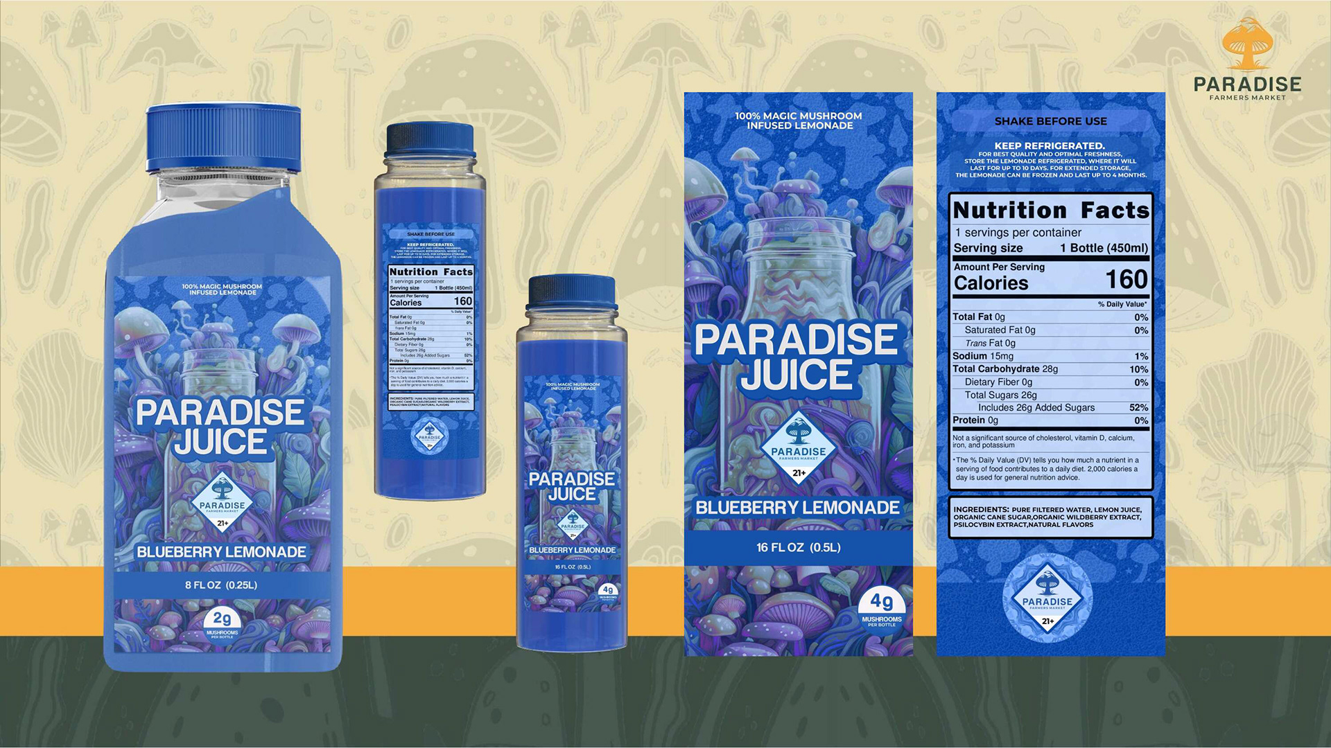 "BLUEBERRY LEMONADE" PARADISE JUICE DESIGNS