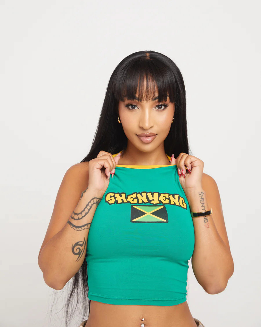 SHENSEEA MODELING "SHENYENG" CROP TANK TOP