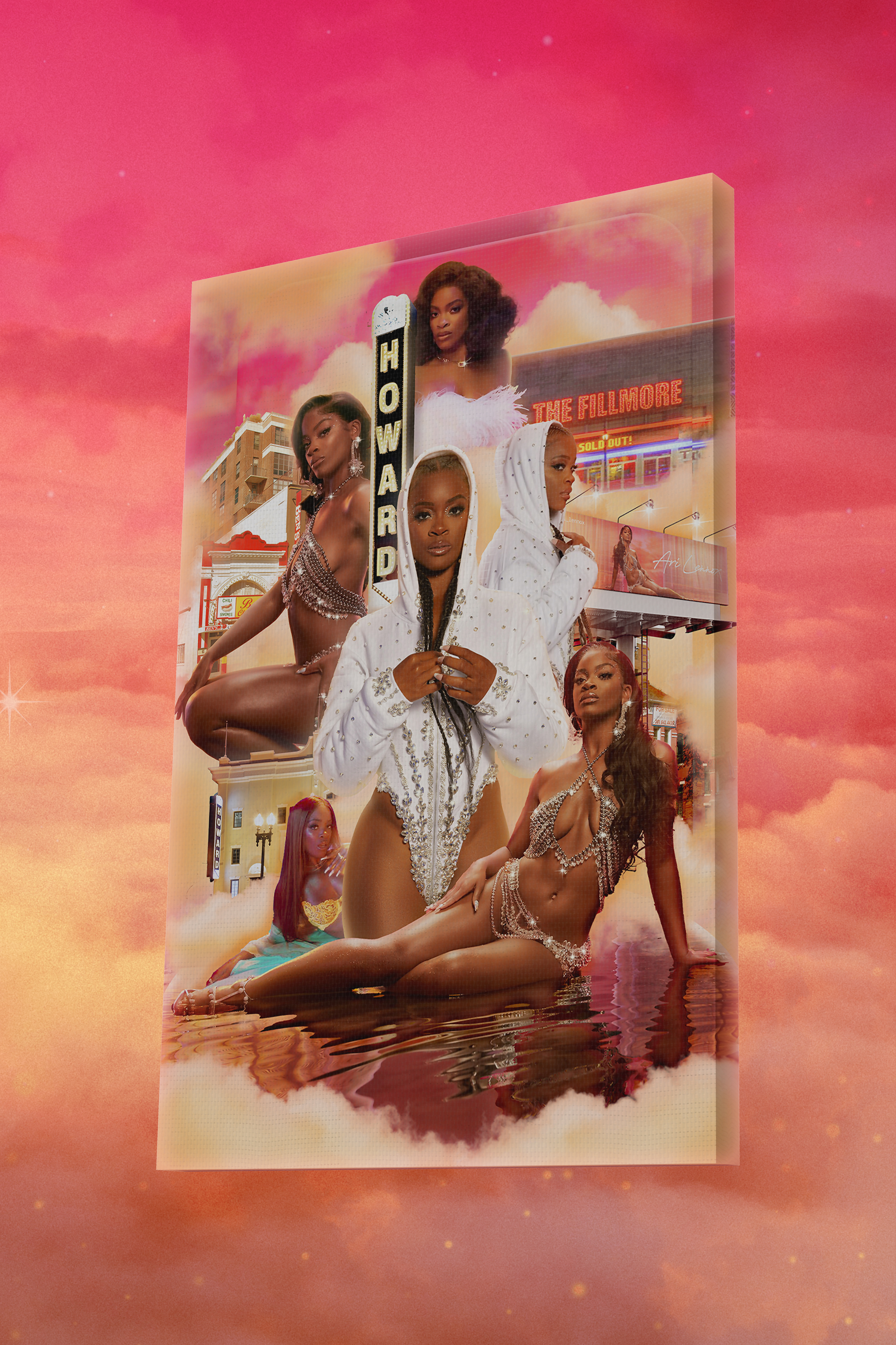 "HOMECOMING: SOLD OUT" CANVAS MOCKUP