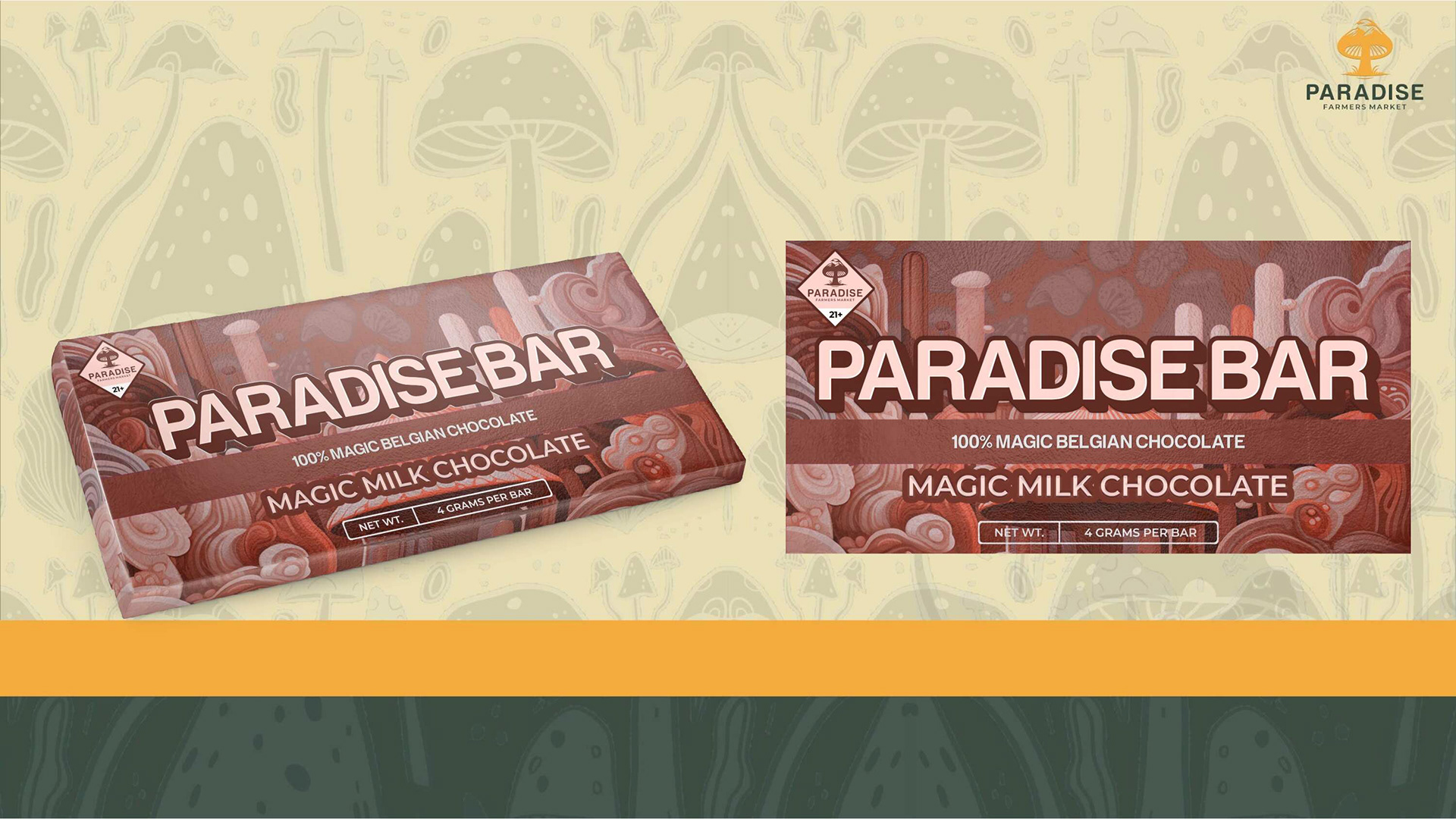 "MAGIC MILK CHOCOLATE" PARADISE BAR