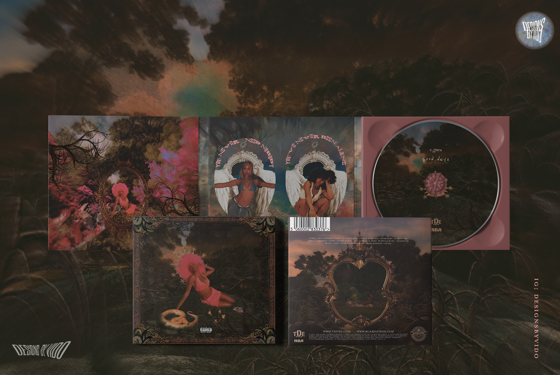 FULL CD DIGIPACK ALBUM LAYOUT