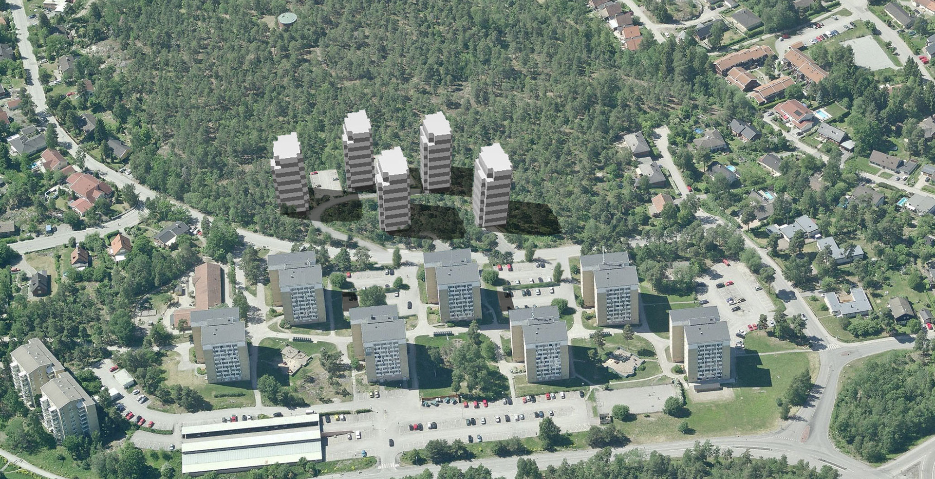 agraf fotomotage infill höghus