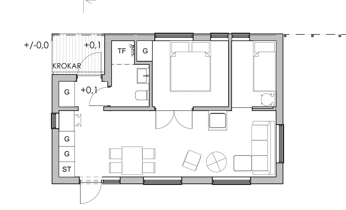 agraf Fritidshus trähus Östergarn Gotland arkitekt Anneli Andersson