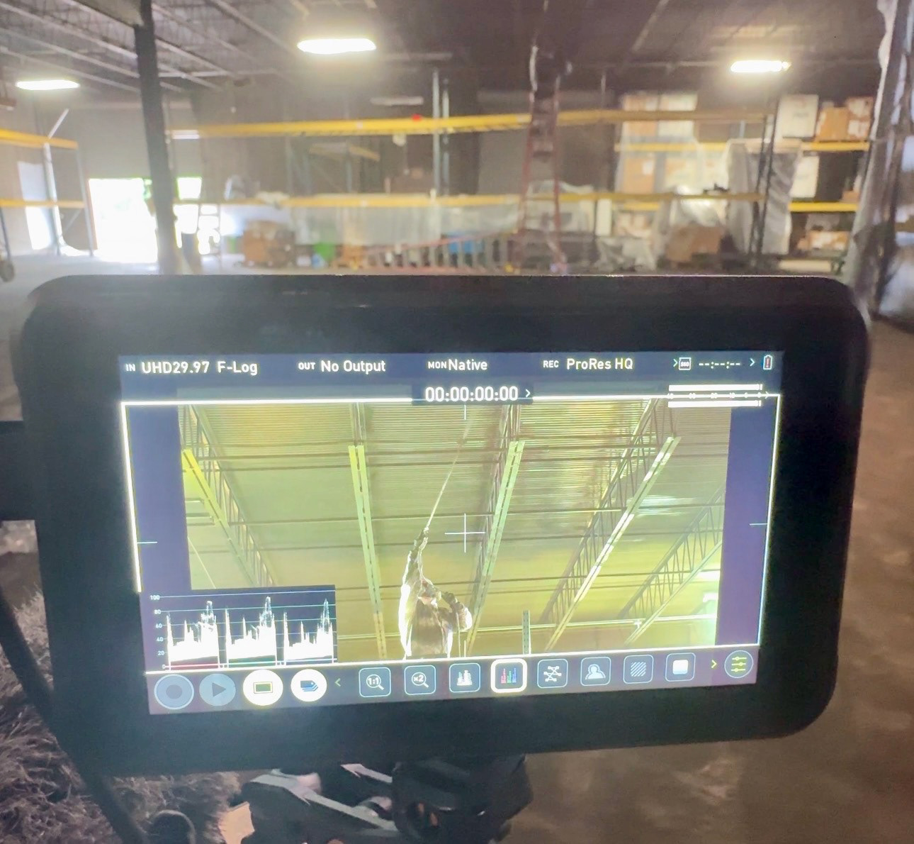 Filming a commercial painting crew on an active job site in North Carolina