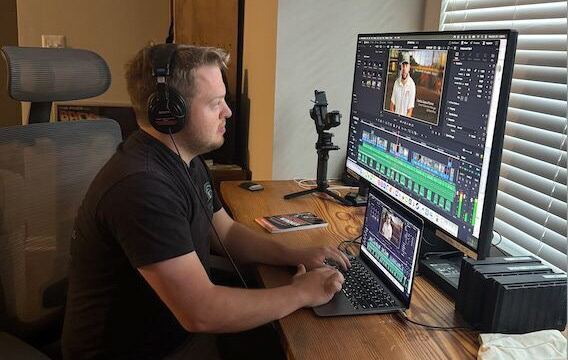 Editing short form video cuts from a shoot day in Greensboro North Carolina
